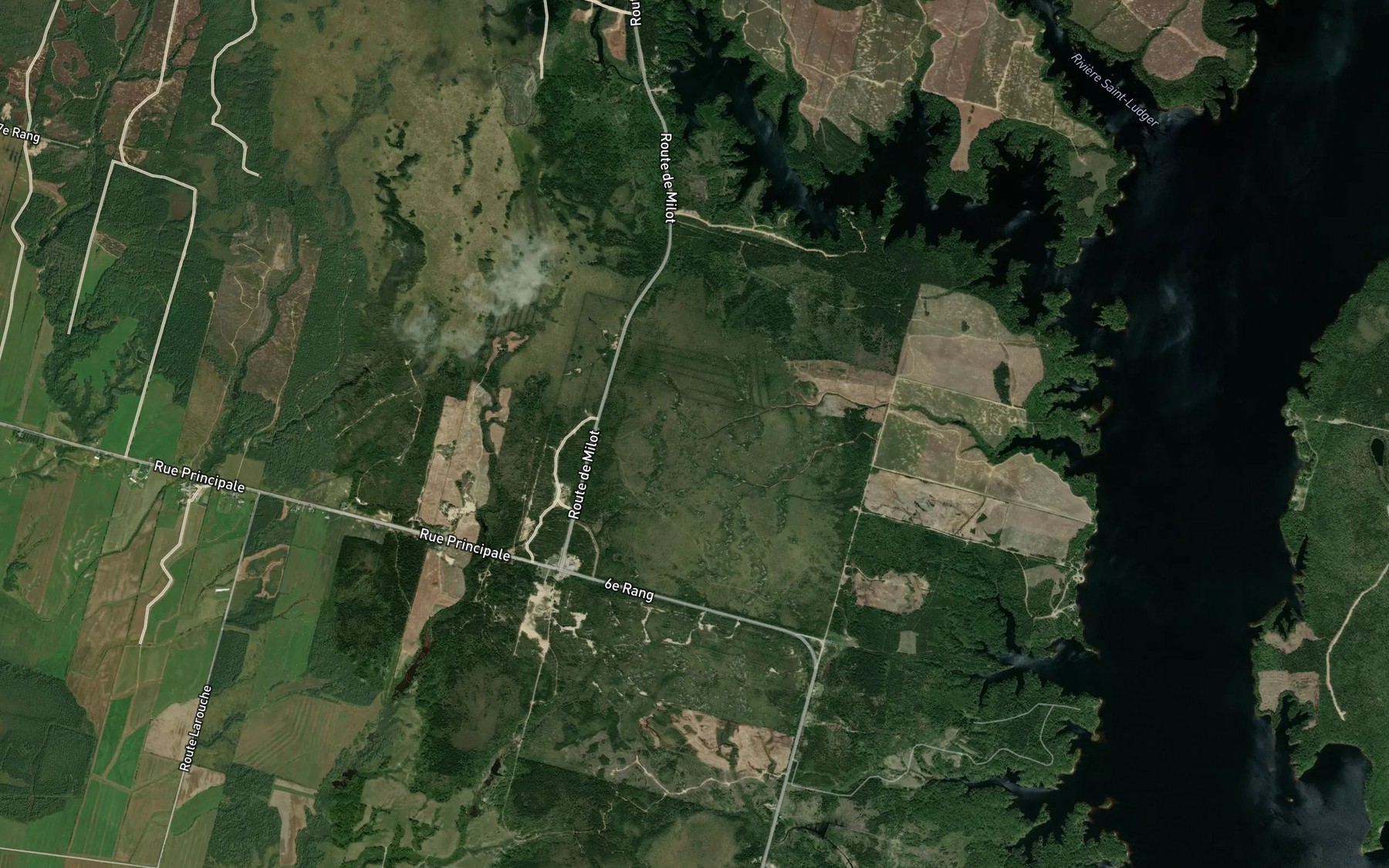Satellite map of the Riviere a Michel