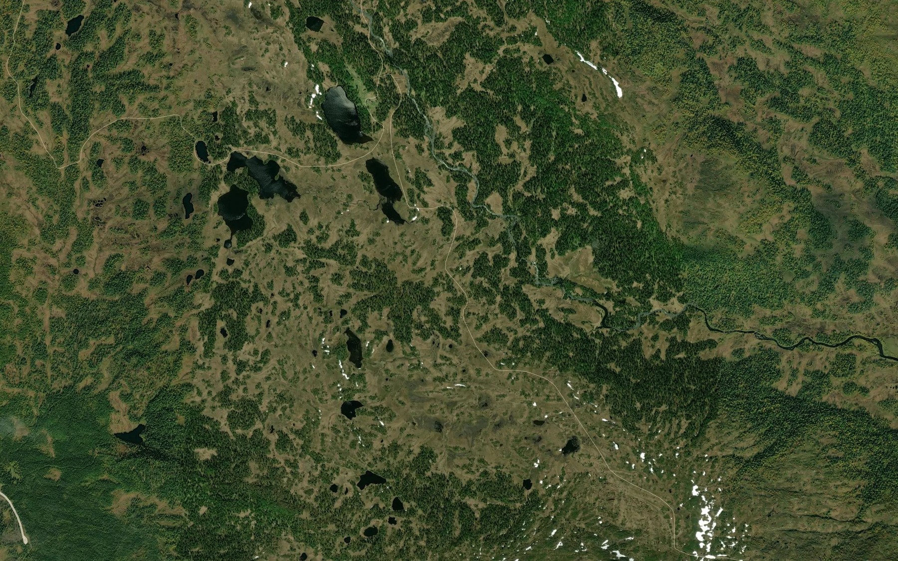 Satellite map of the Anderbekken