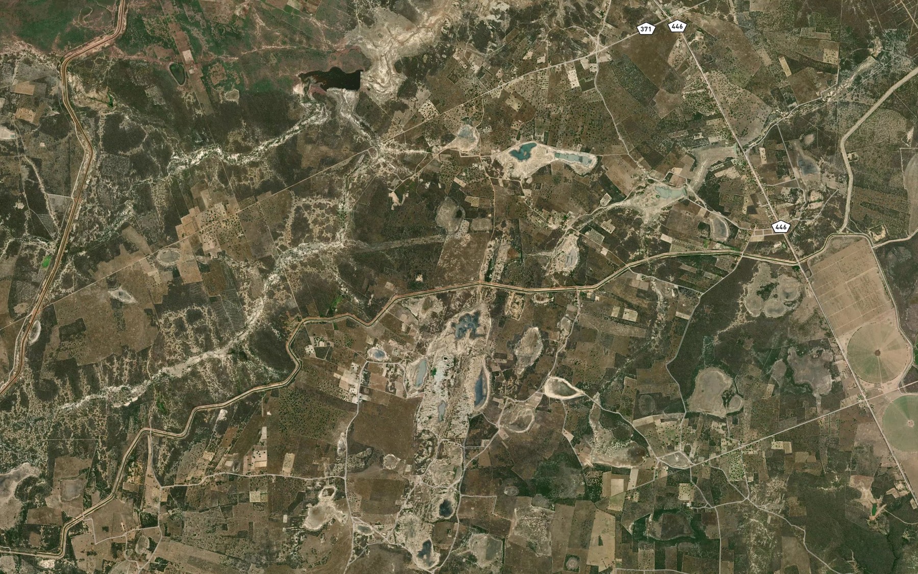 Satellite map of the Lagoa das Lajes
