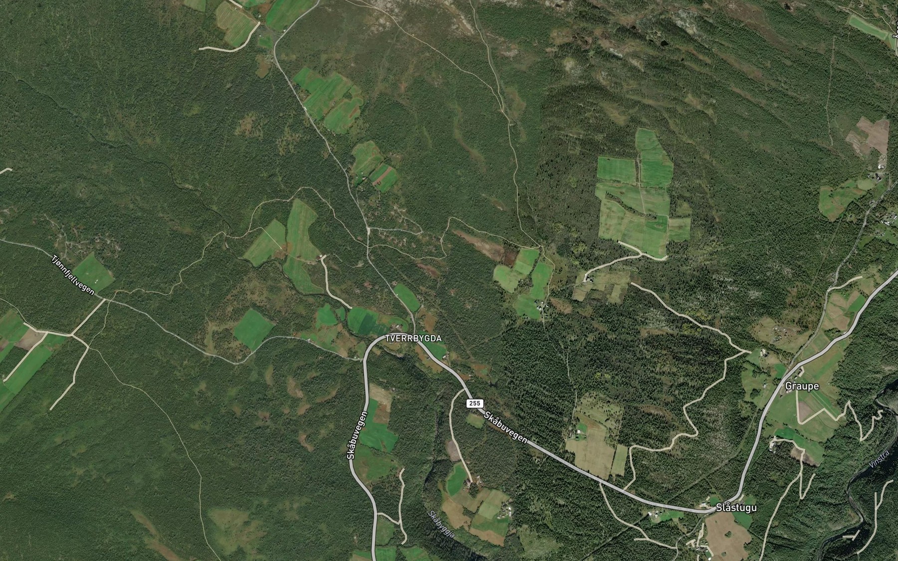 Satellite map of the Engebekken