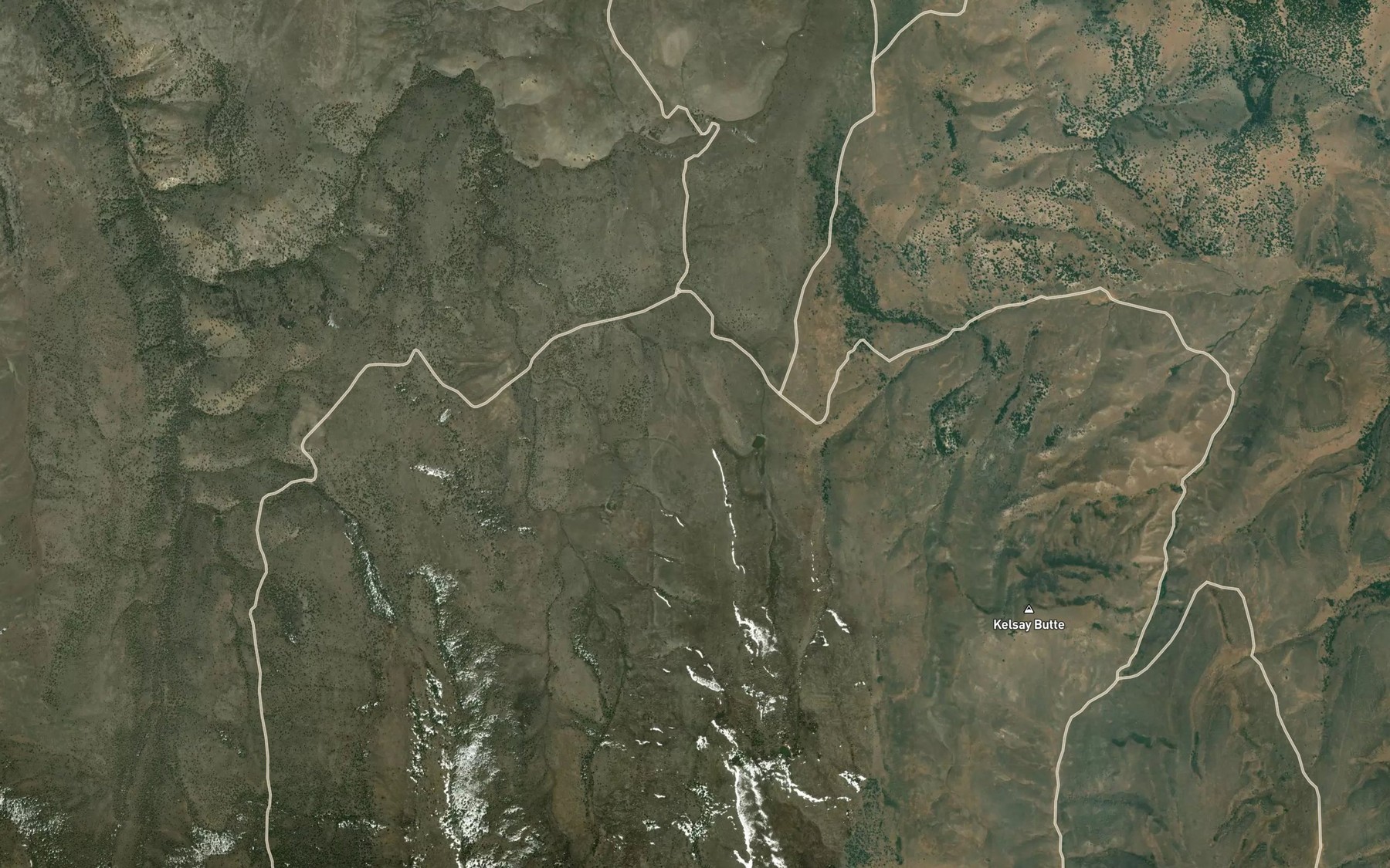 Satellite map of the Becker Reservoir