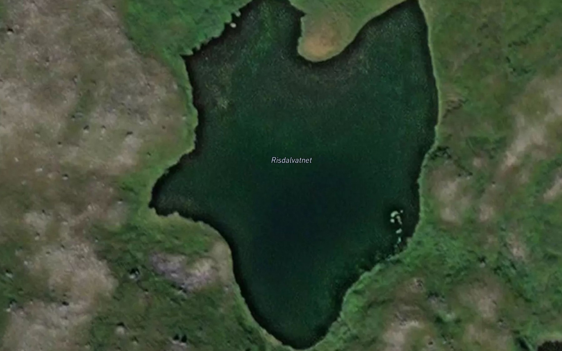Satellite map of the Risdalvatnet