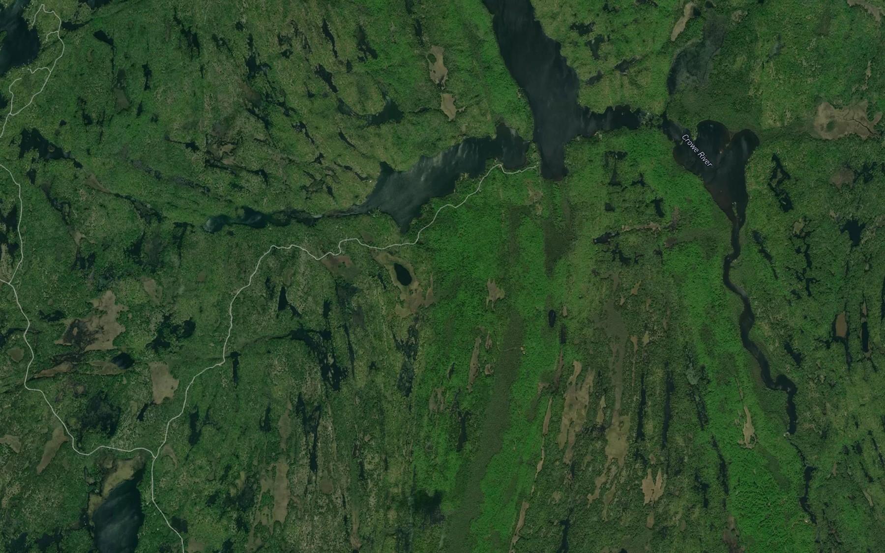 Satellite map of the Troutling Bay