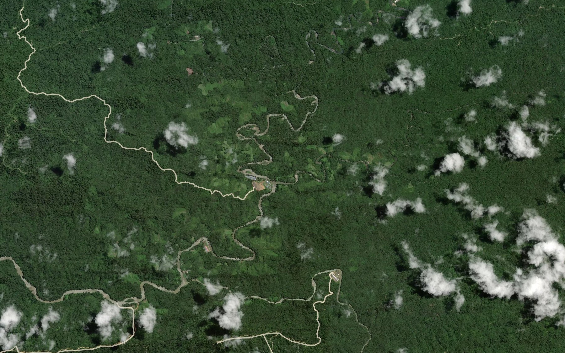 Satellite map of the Sungai Kemudu