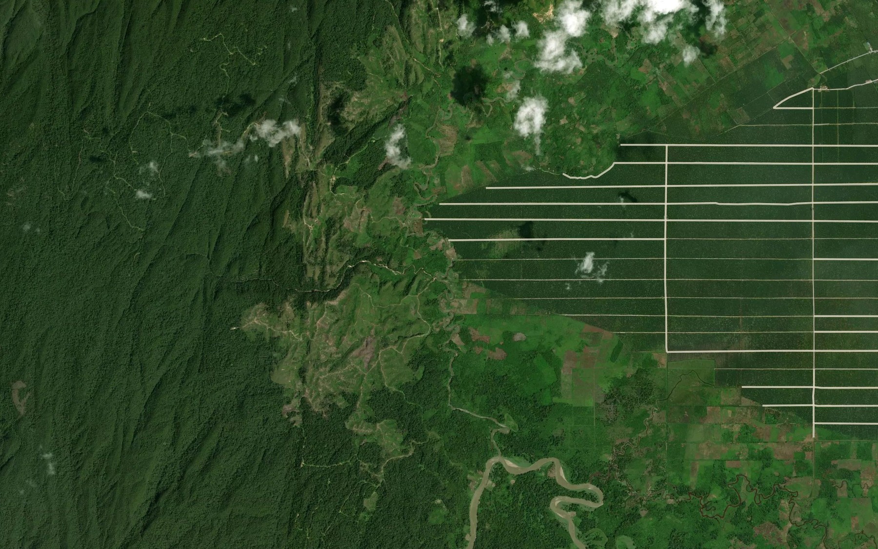 Satellite map of the Sungai Dongdang