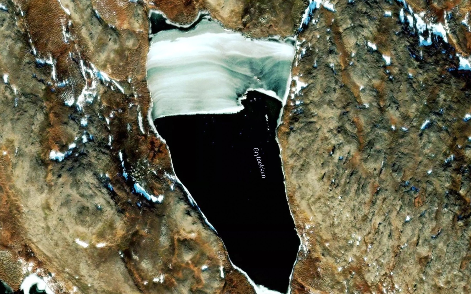 Satellite map of the Grytbekktjorn