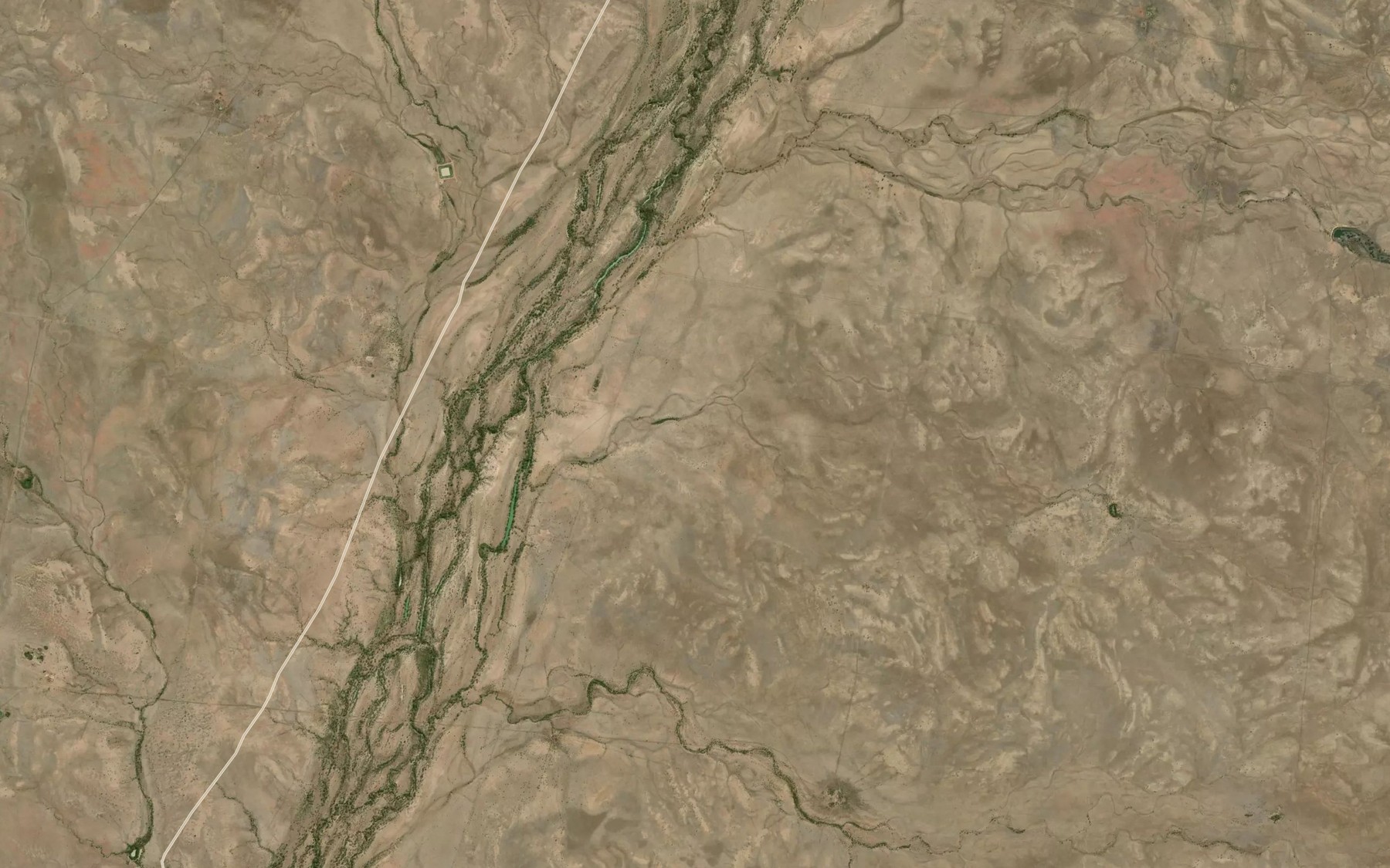 Satellite map of the Apple Creek