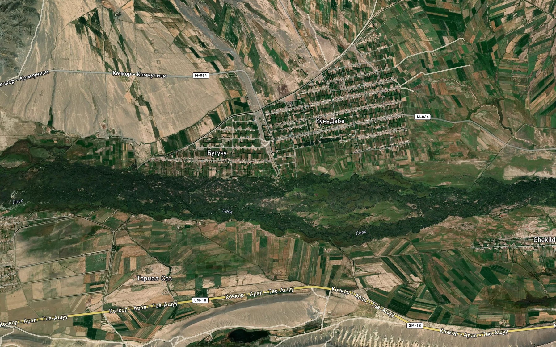 Satellite map of the Shamsi