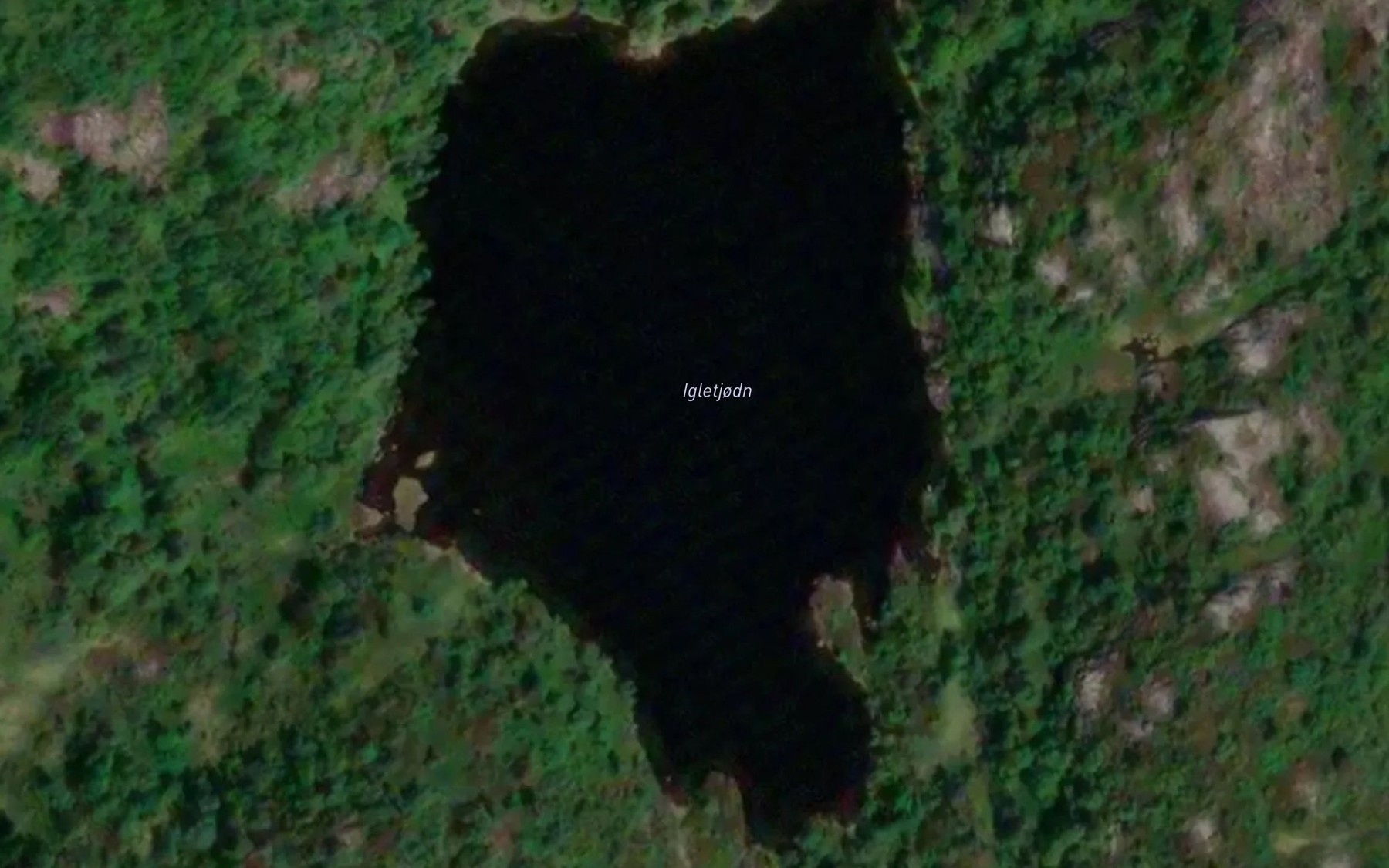 Satellite map of the Igletjodn