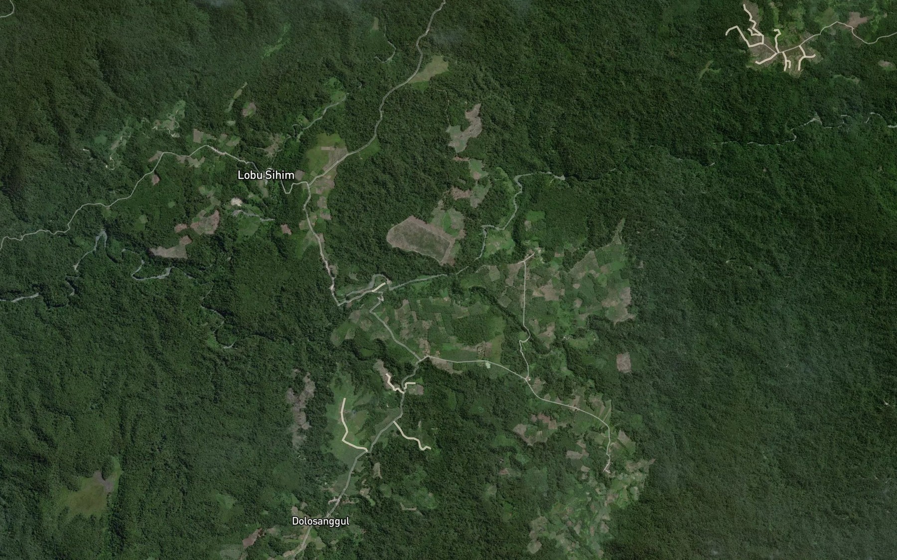 Satellite map of the Aek Ombur
