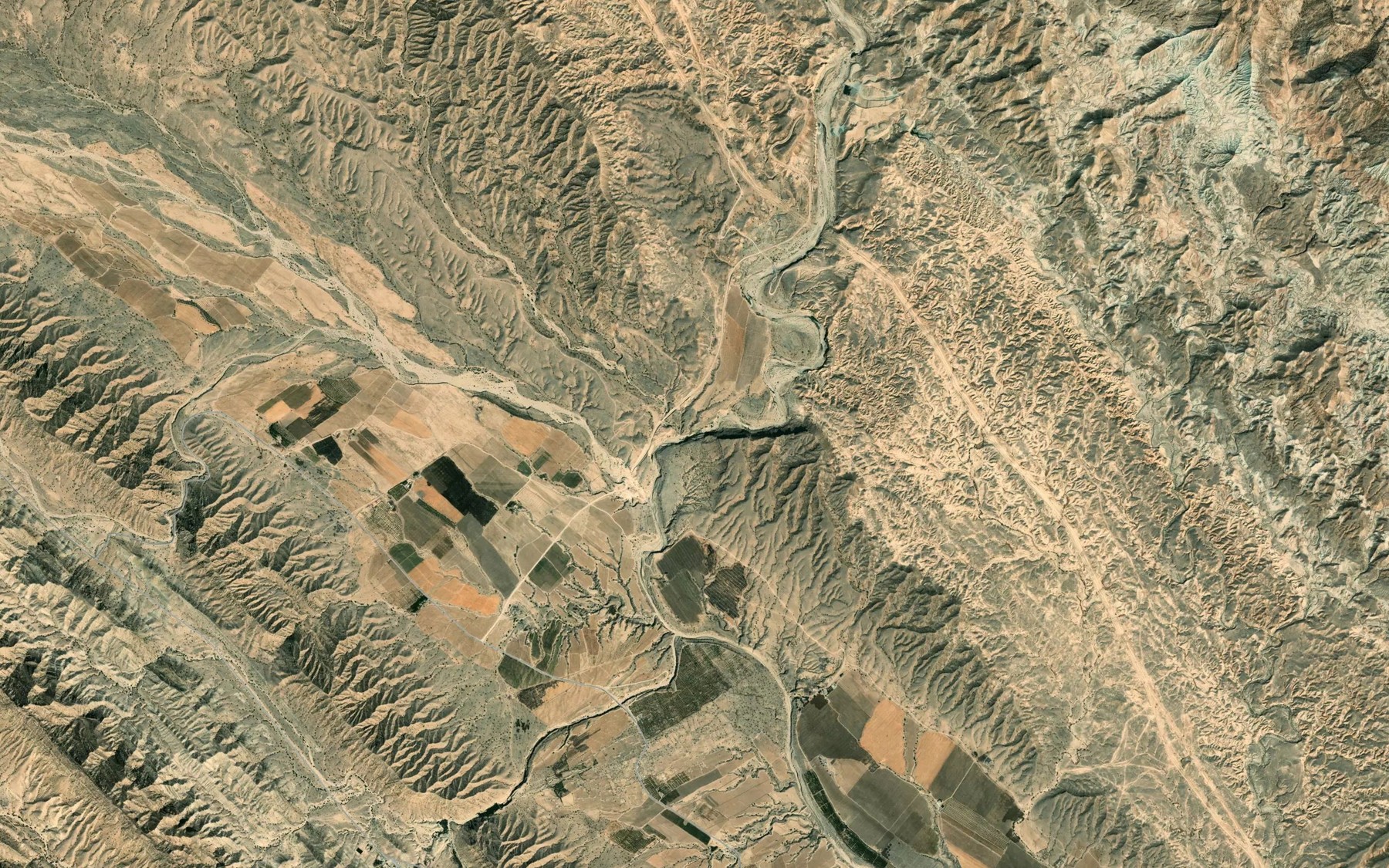 Satellite map of the Rudkhaneh-ye Dasht-e Palang