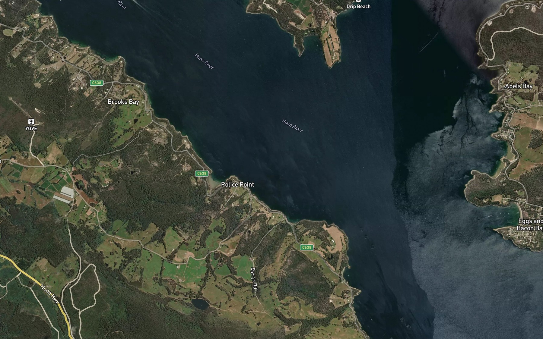 Satellite map of the Granny Gibbons Bay