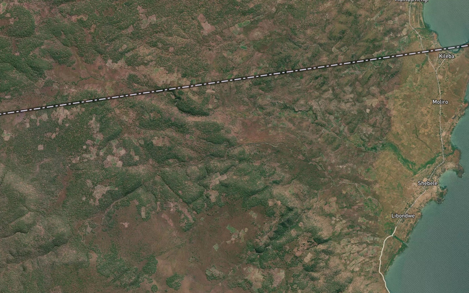 Satellite map of the Kanduba