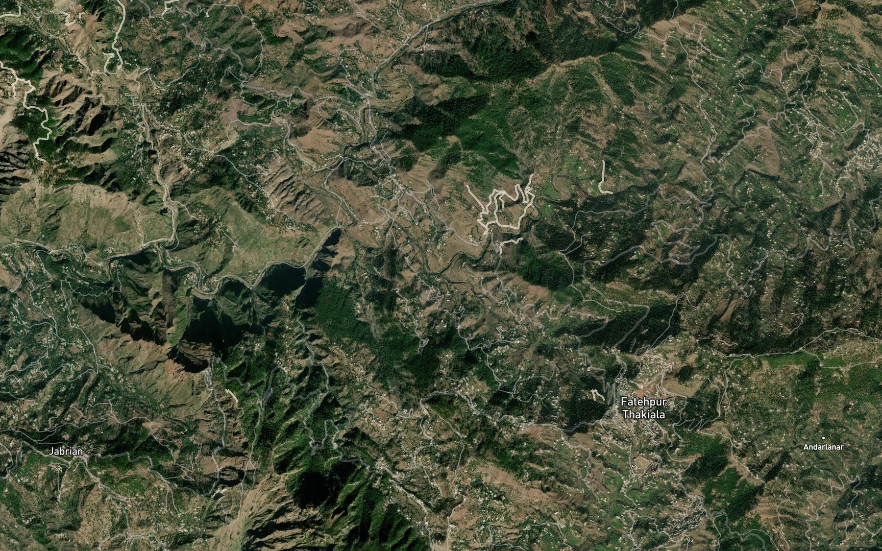 Satellite map of the Bangar Kas