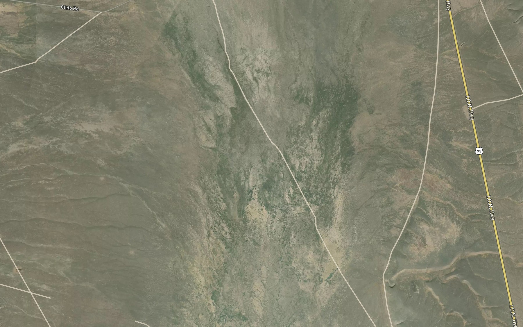 Satellite map of the Jackson Creek