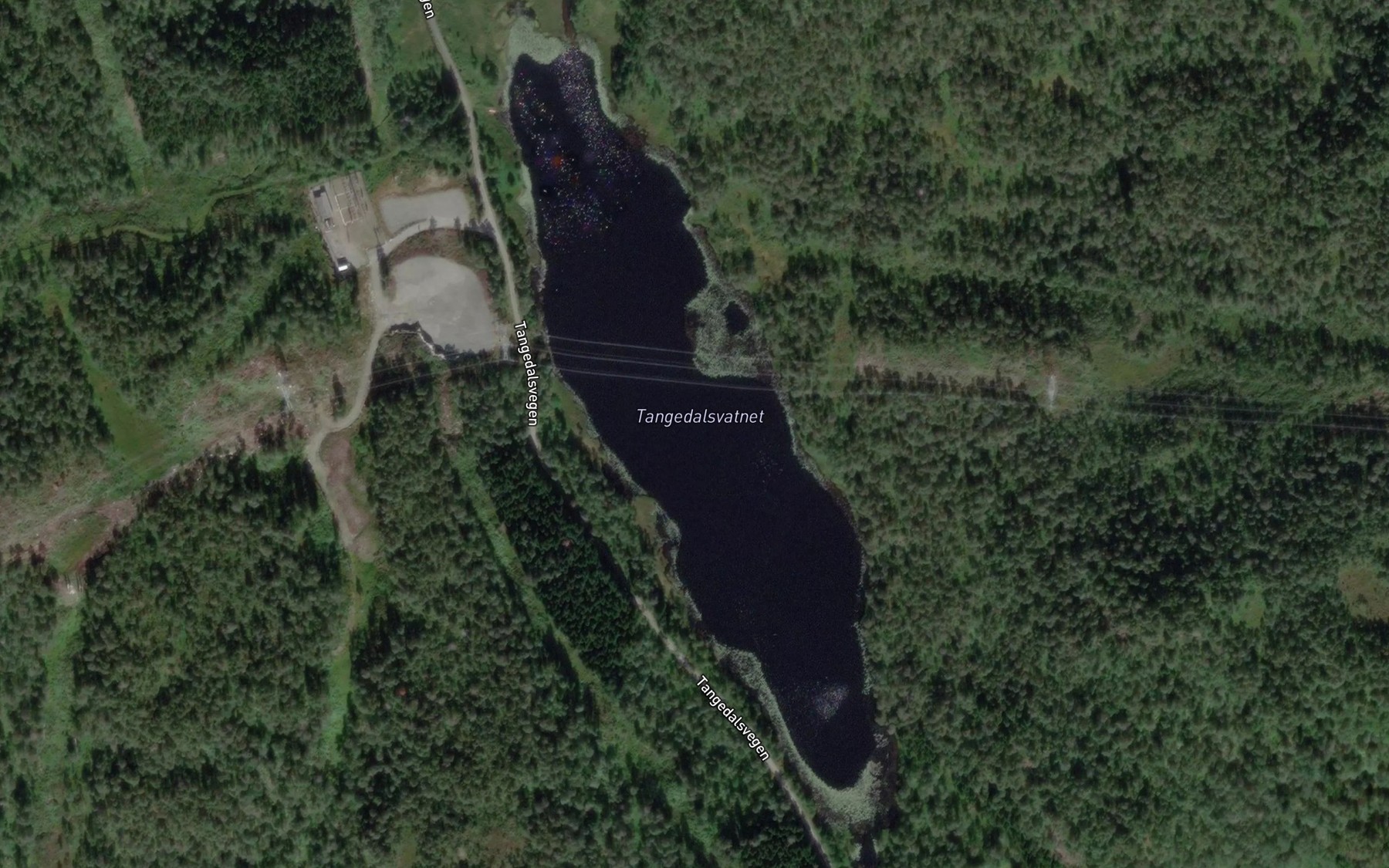 Satellite map of the Tangedalsvatnet