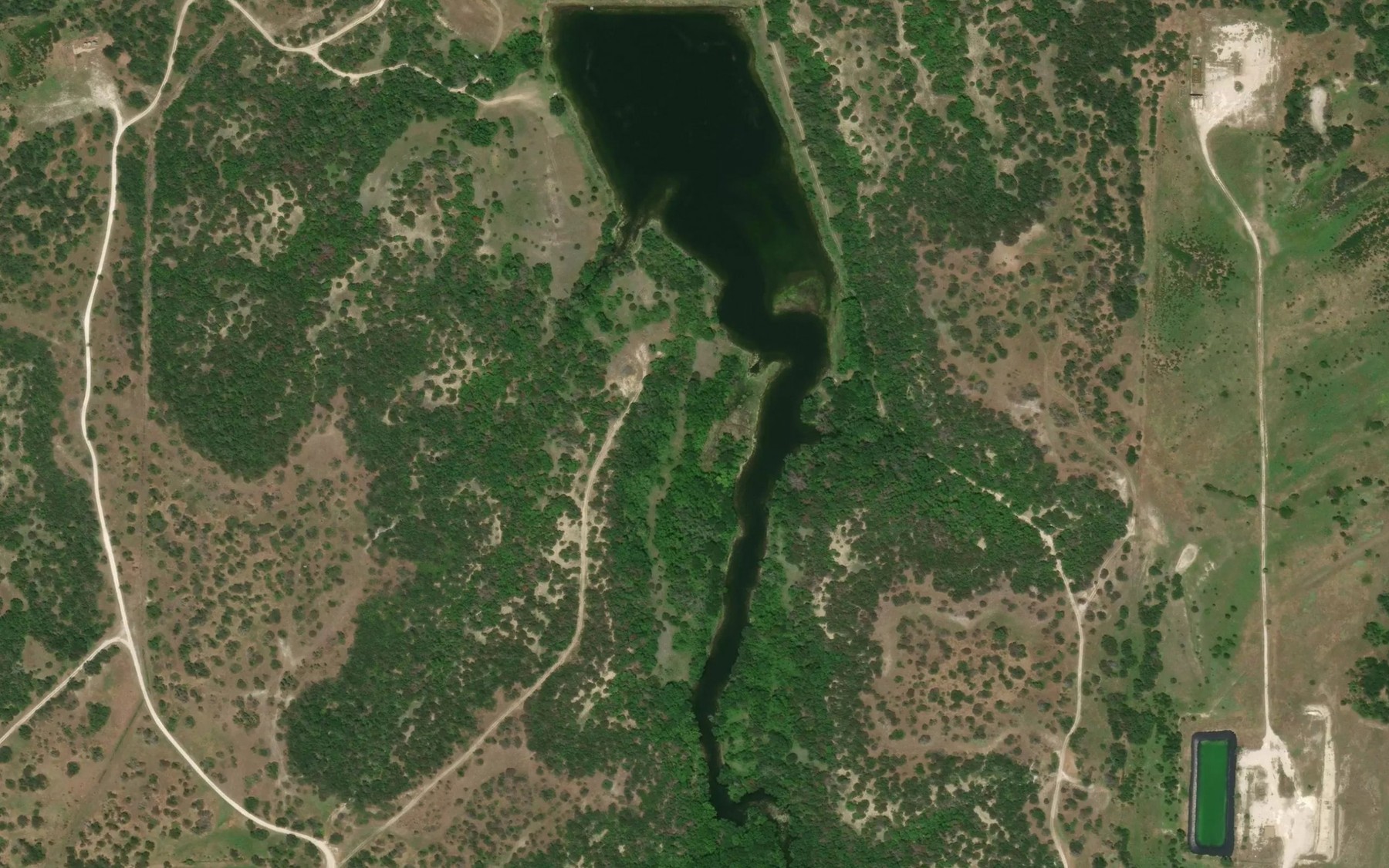 Satellite map of the Reservoir Number Thirtythree