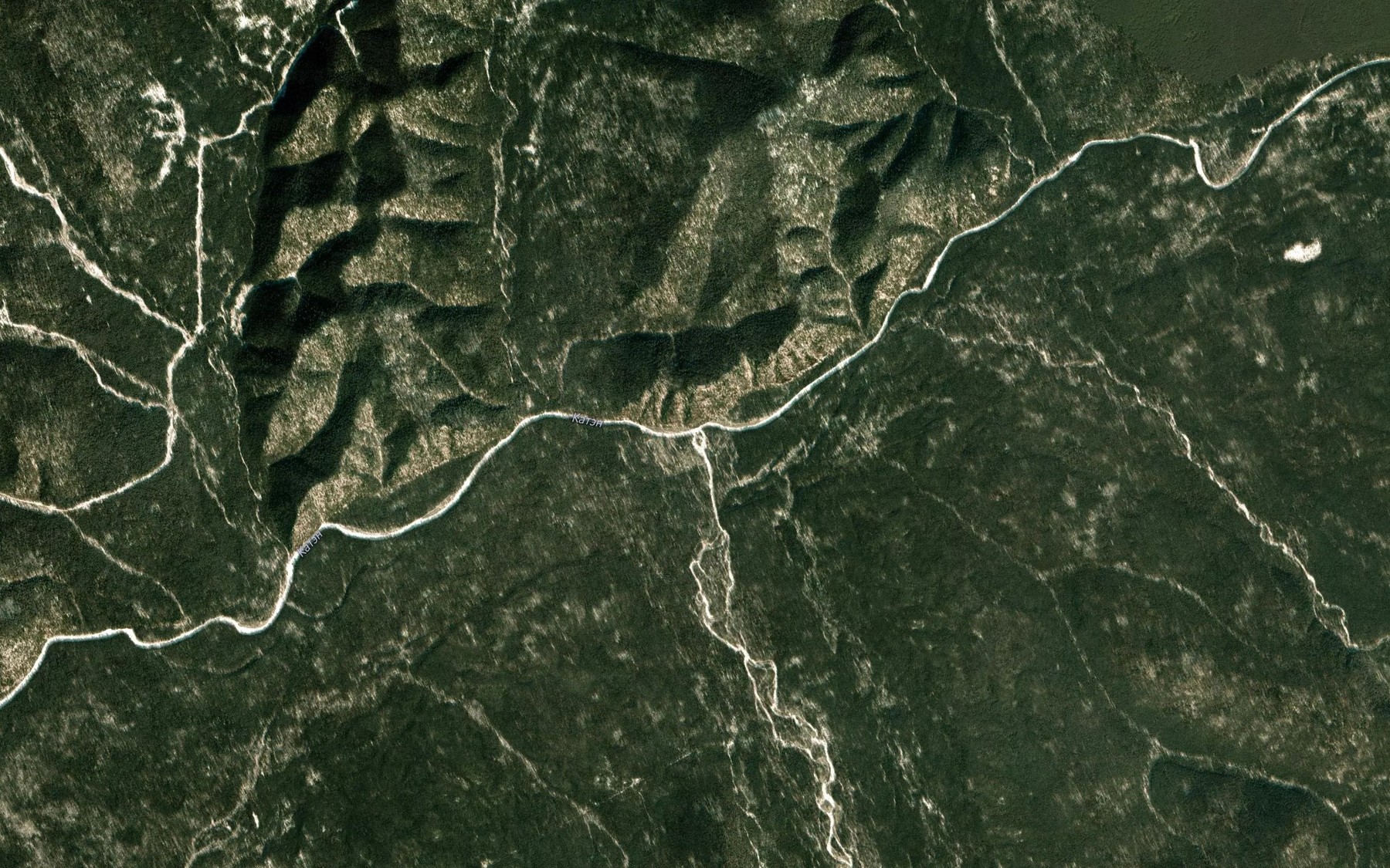 Satellite map of the Malyy Katen