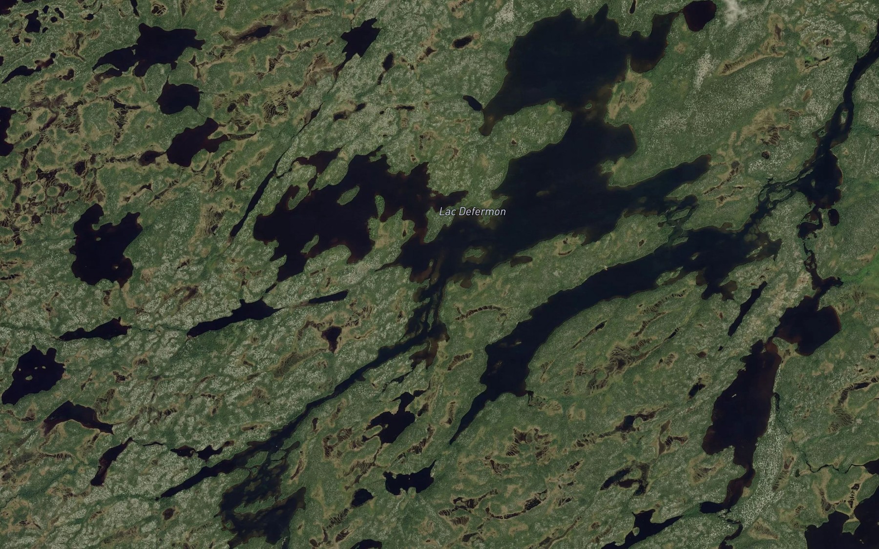 Satellite map of the Lac Defermon