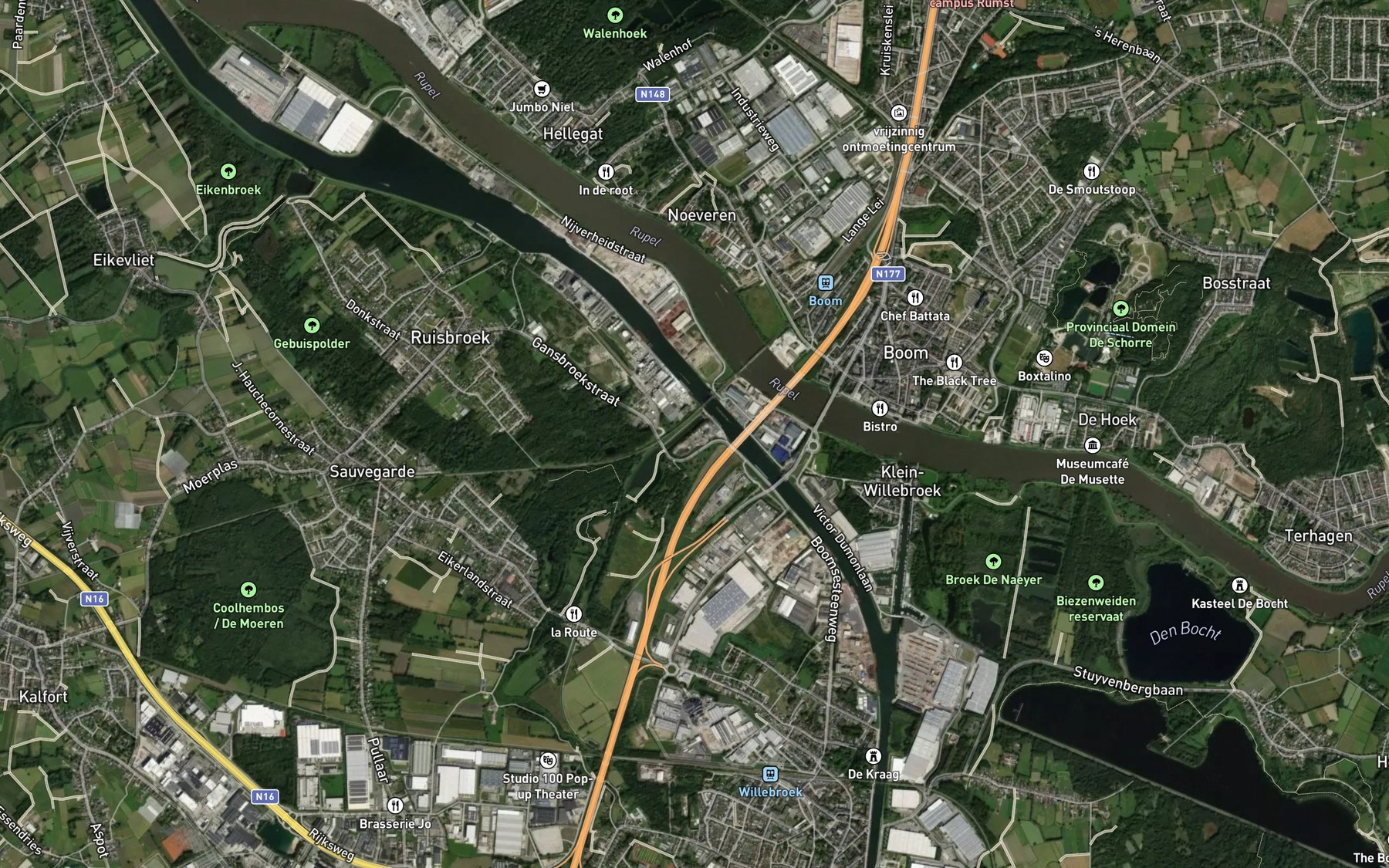 Satellite map of the Zielbeek
