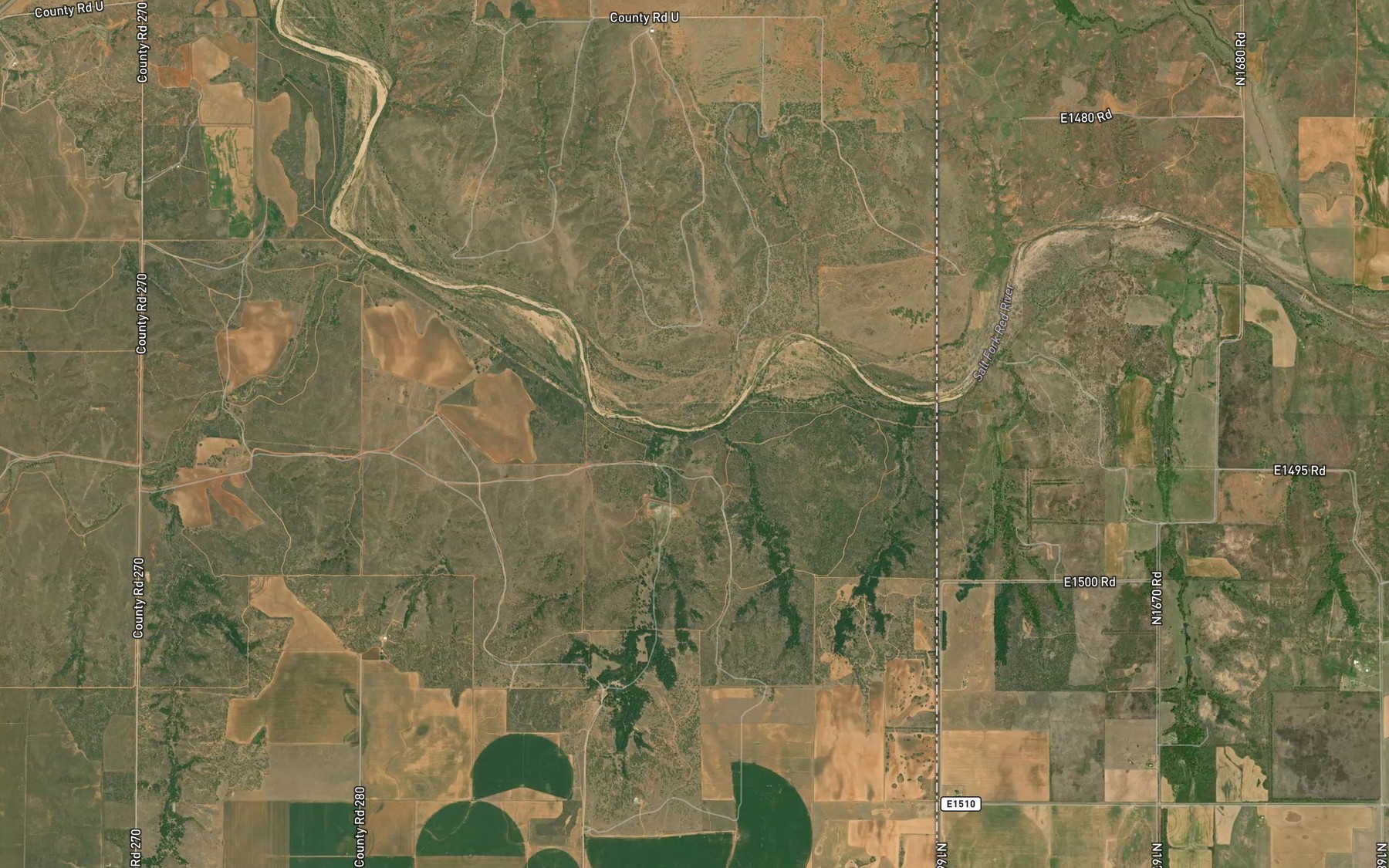 Satellite map of the Di Gob Creek