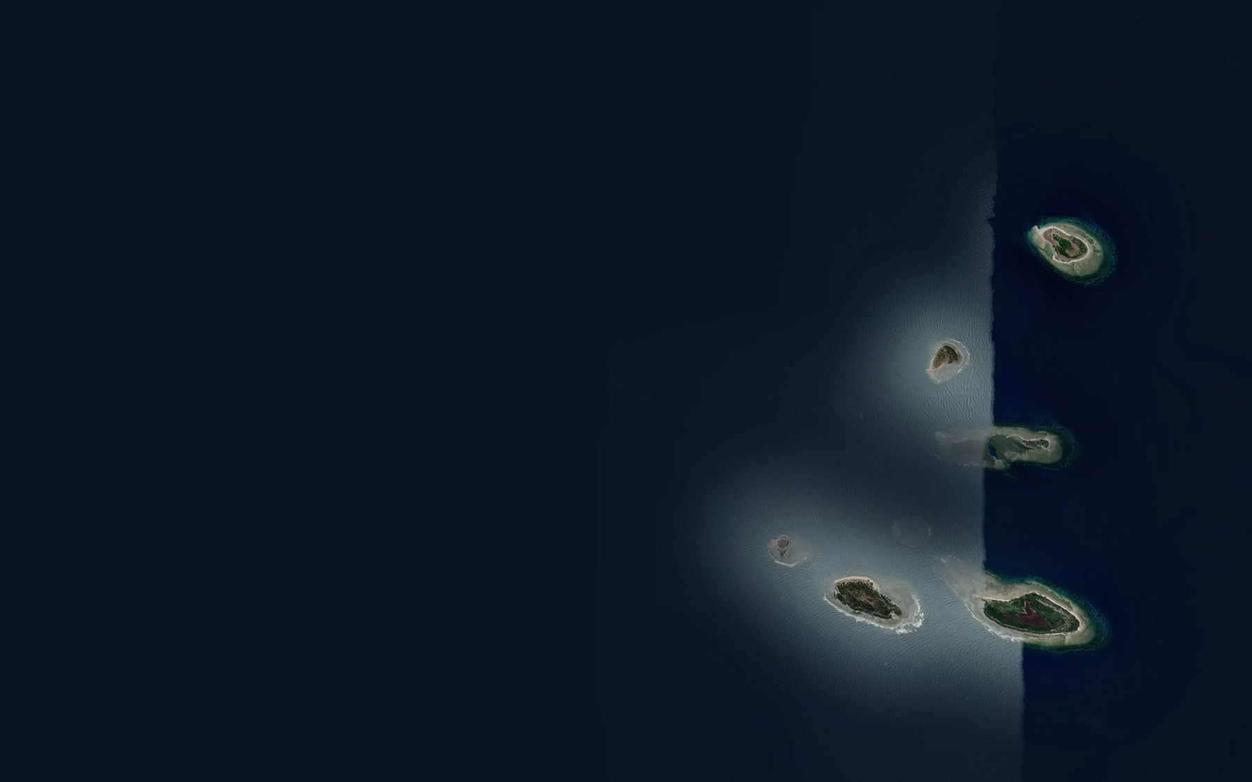 Satellite map of the Turtle Reef