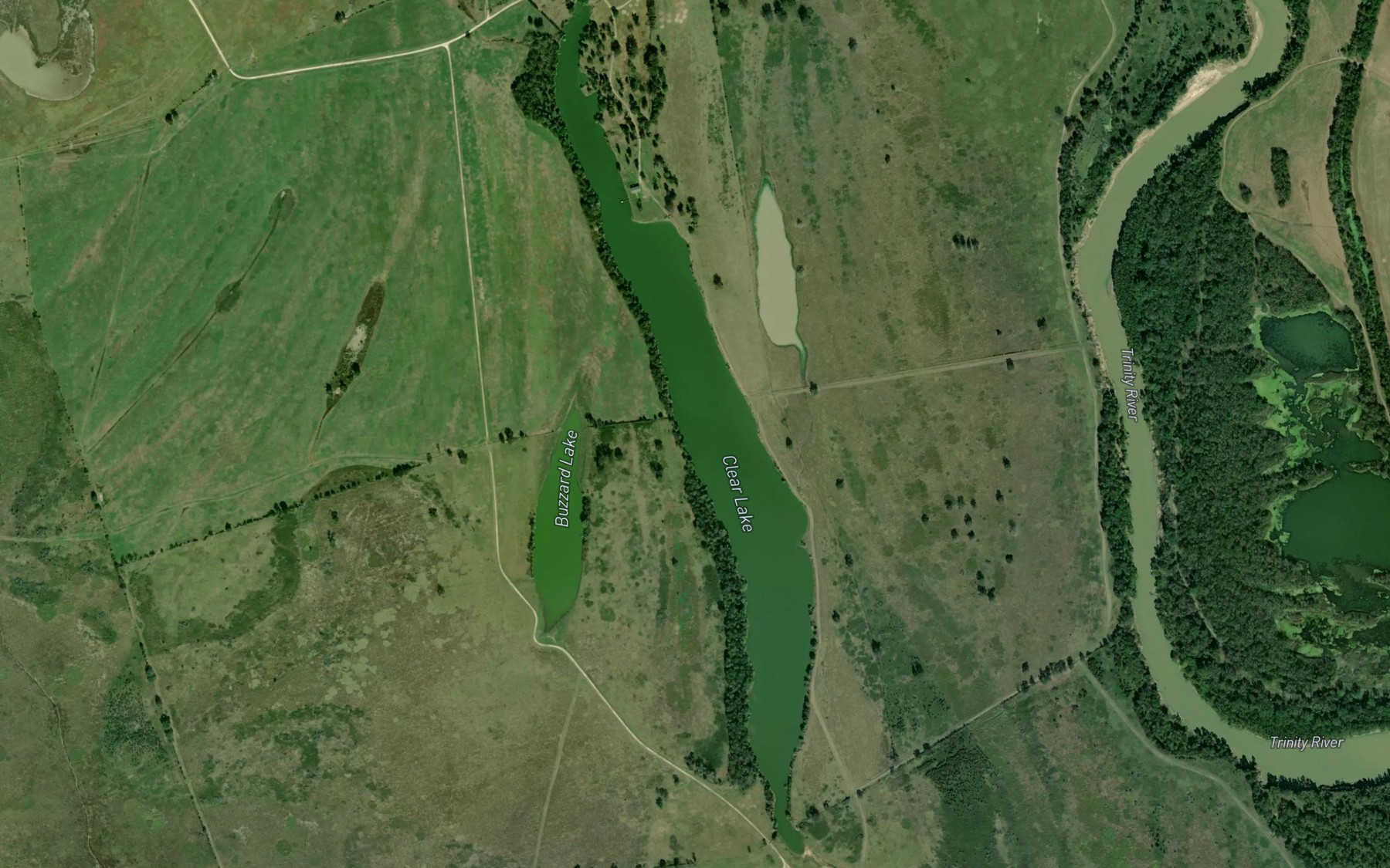 Satellite map of the Clear Lake