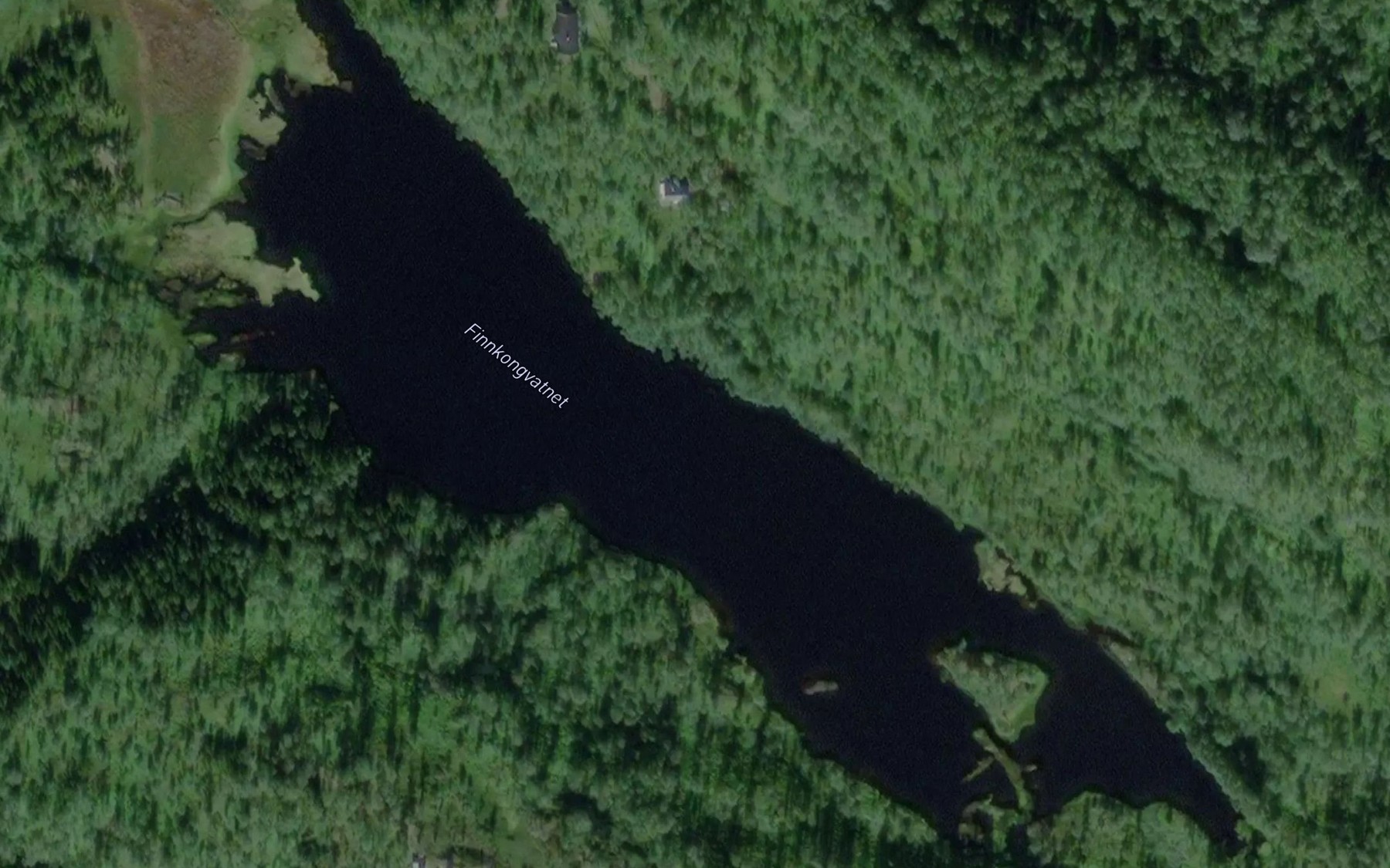 Satellite map of the Finnkongvatnet