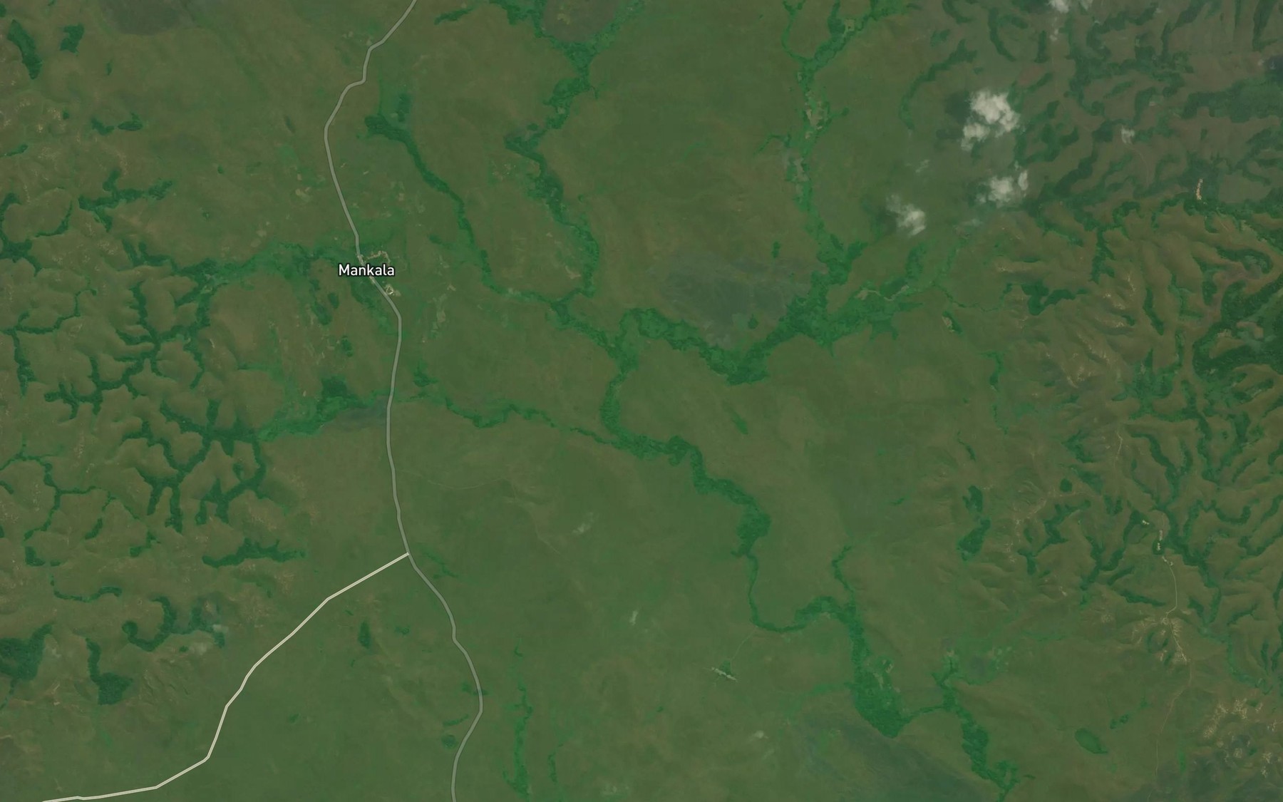 Satellite map of the Bikoula