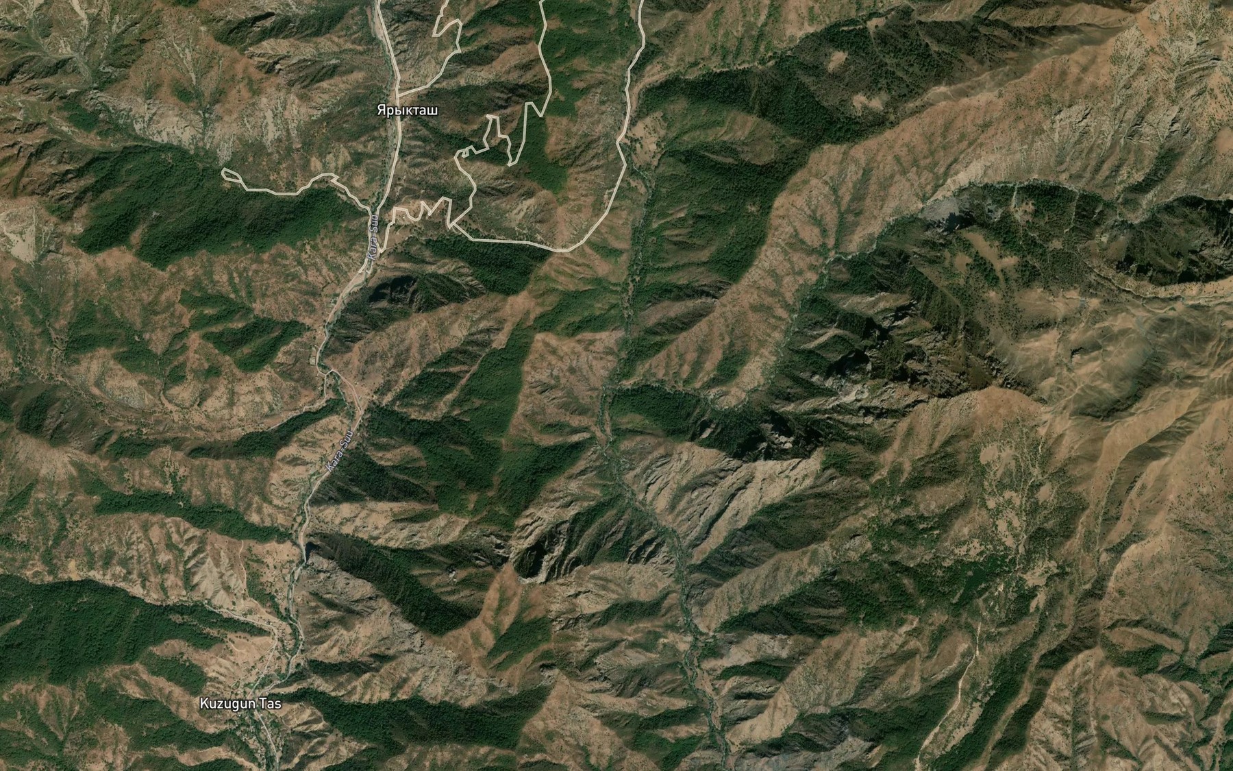 Satellite map of the Chontash