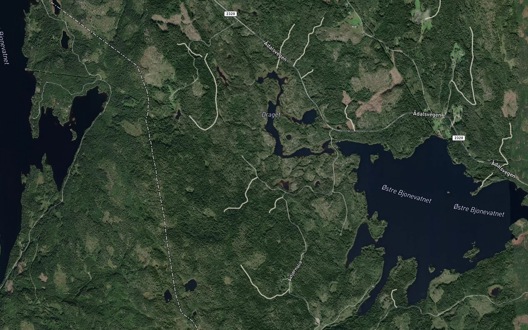 Satellite map of the Massingsmedtjern