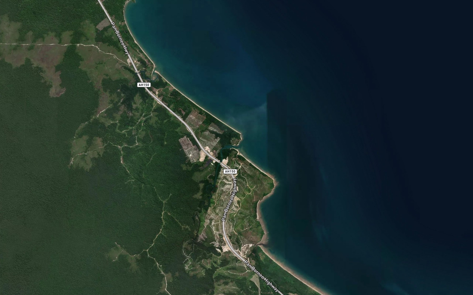 Satellite map of the Sungai Belinsah