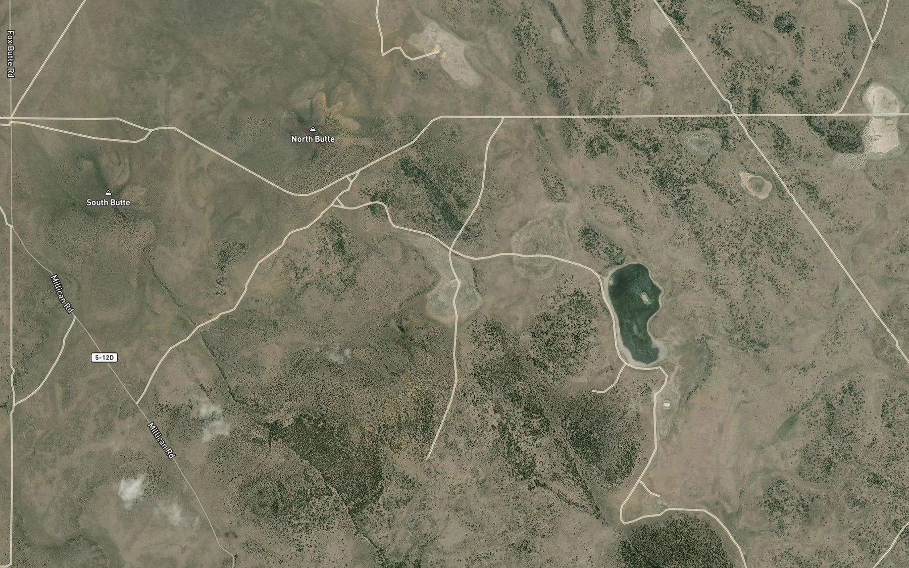 Satellite map of the North Butte Waterhole