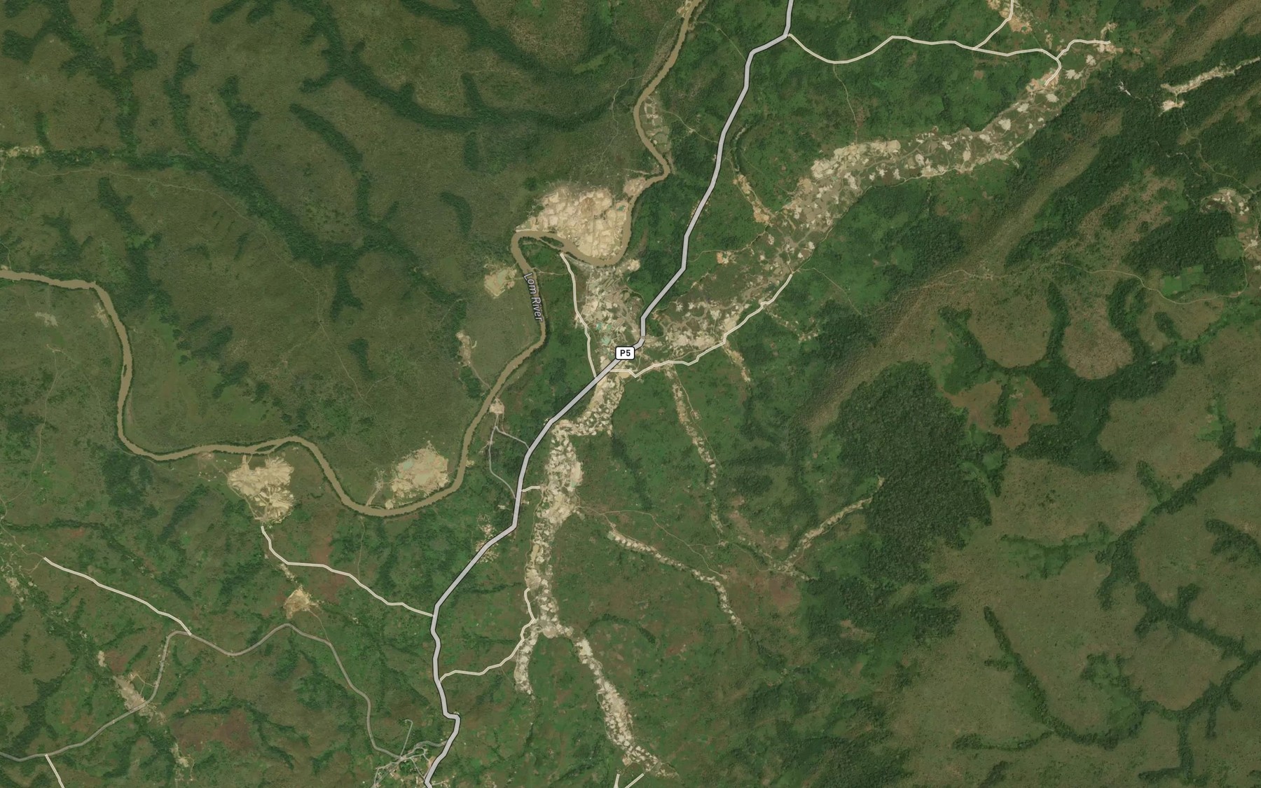 Satellite map of the Litoro