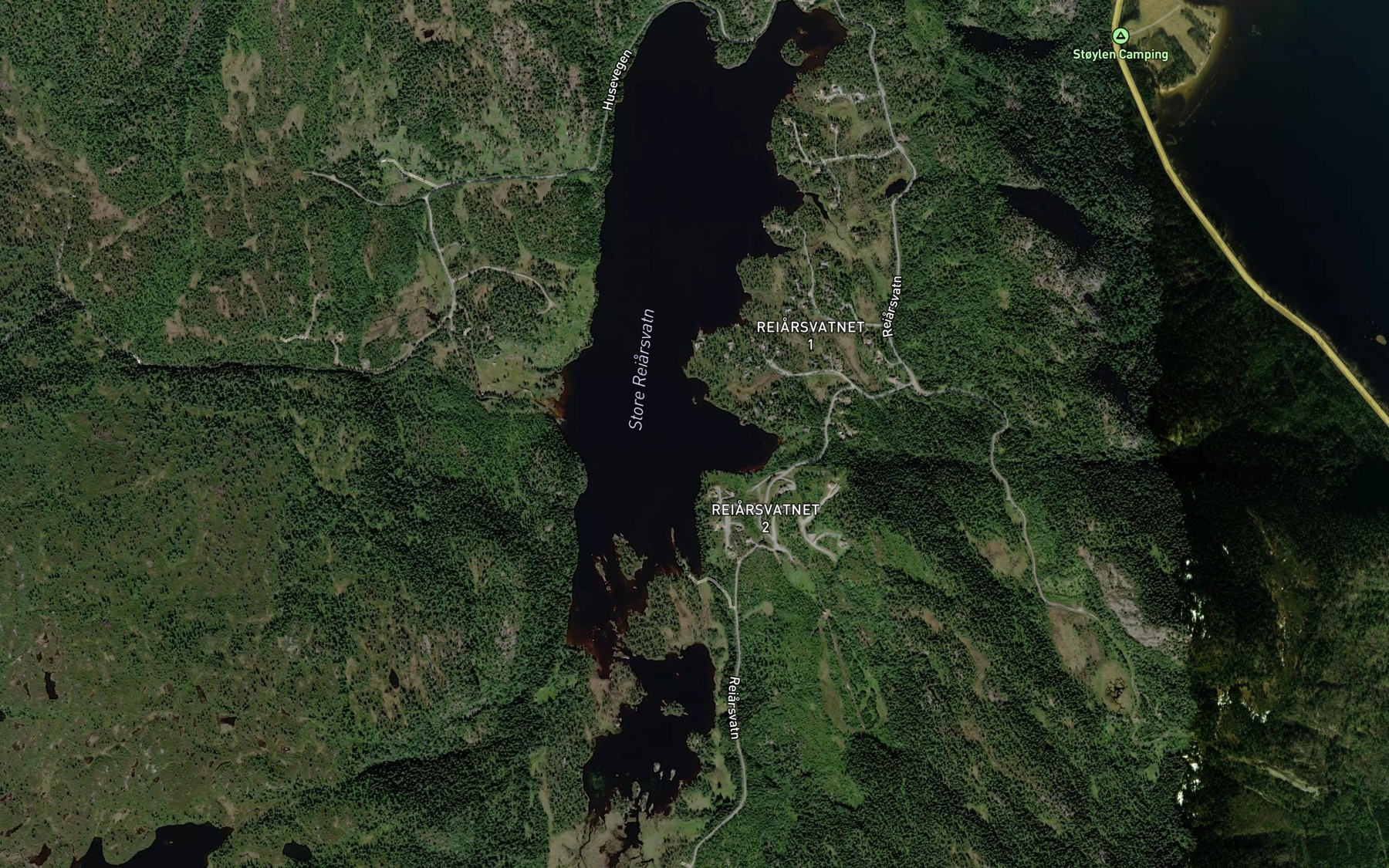 Satellite map of the Store Reiarsvatn