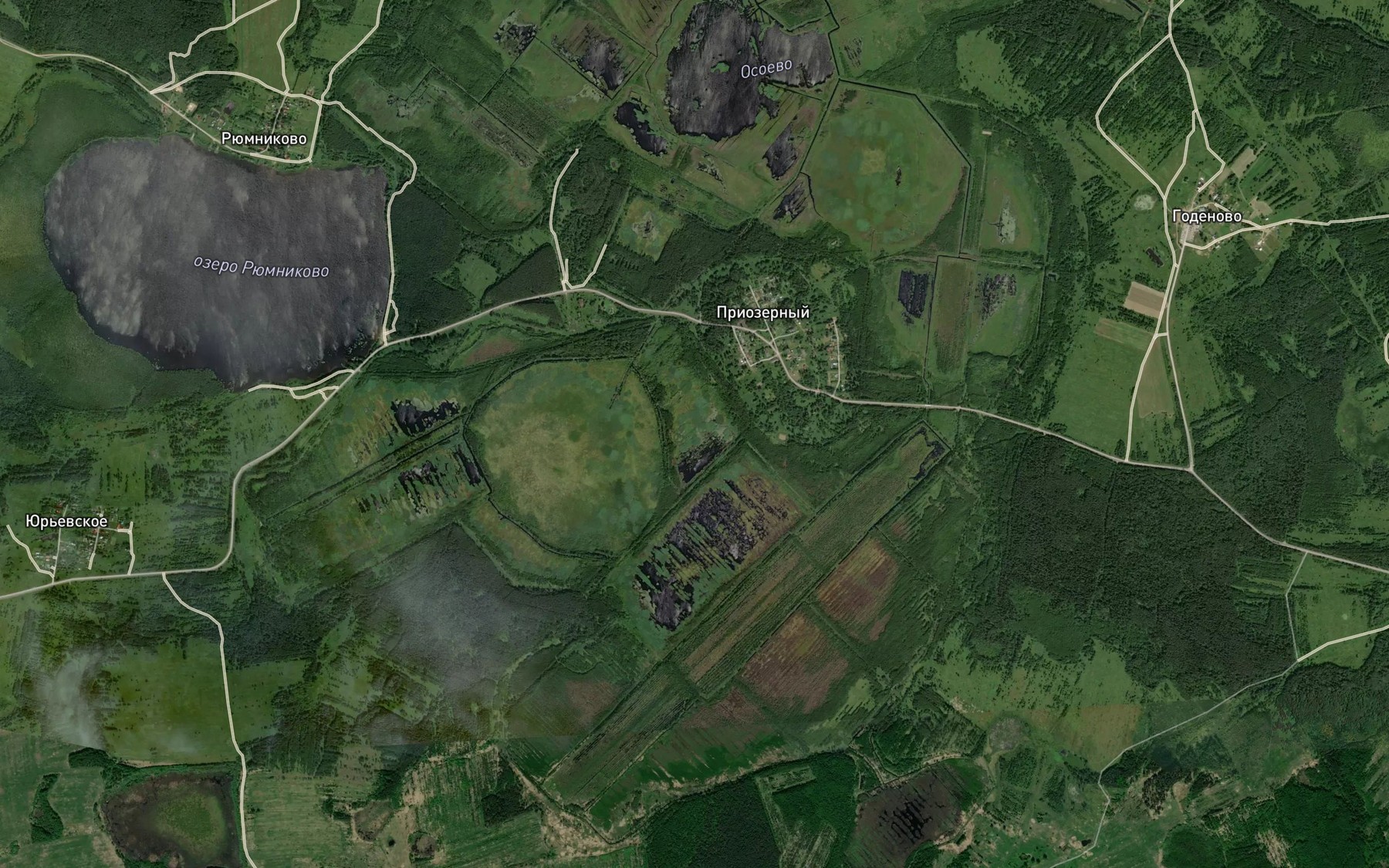 Satellite map of the Ozero Chachino