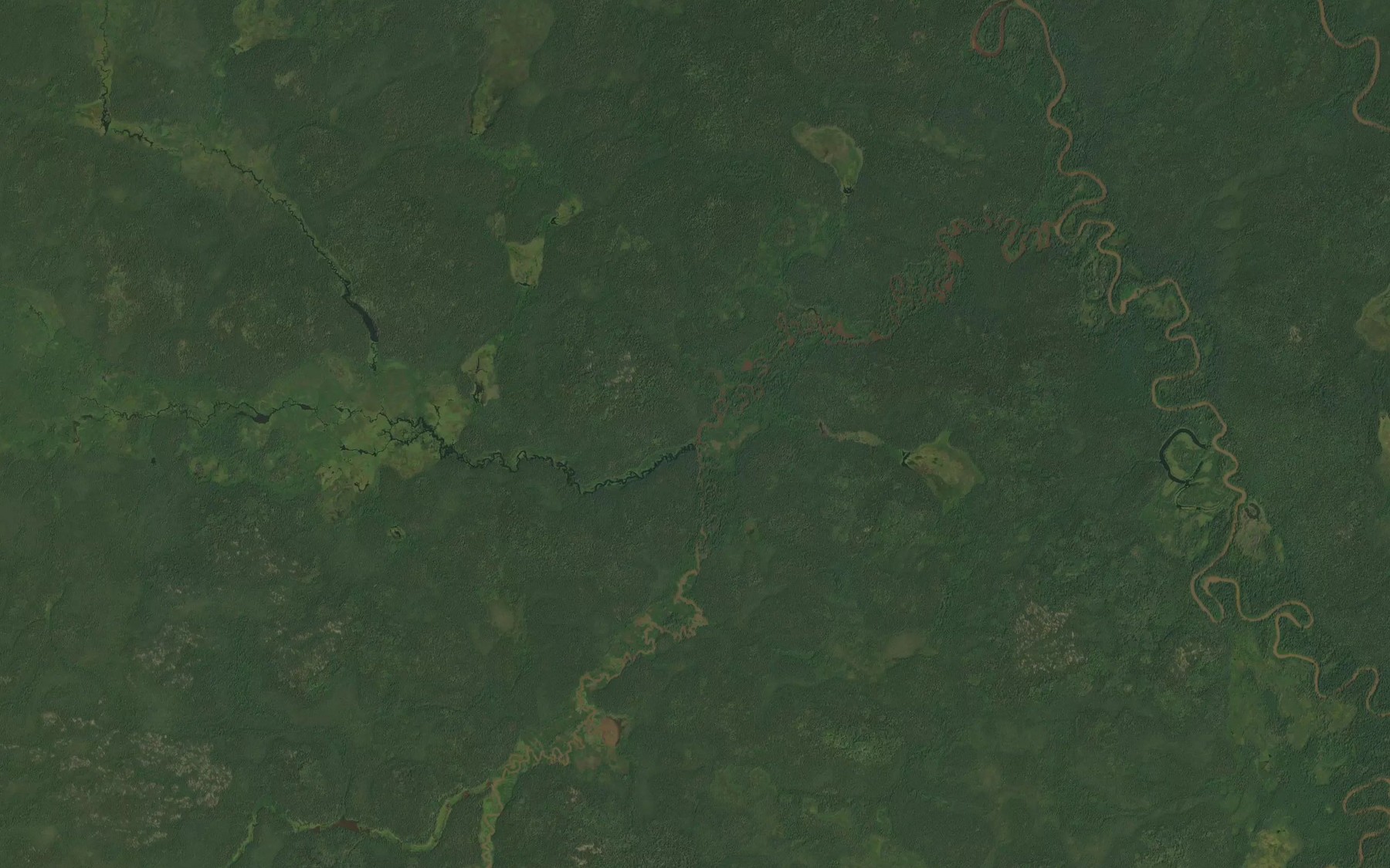 Satellite map of the Kakaki Creek