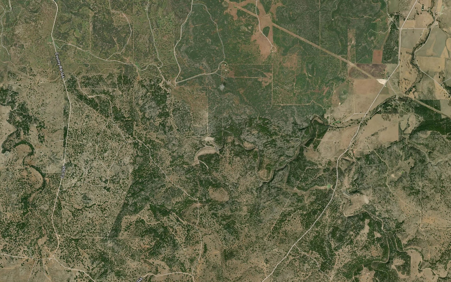 Satellite map of the Soil Conservation Service Site 14a Reservoir