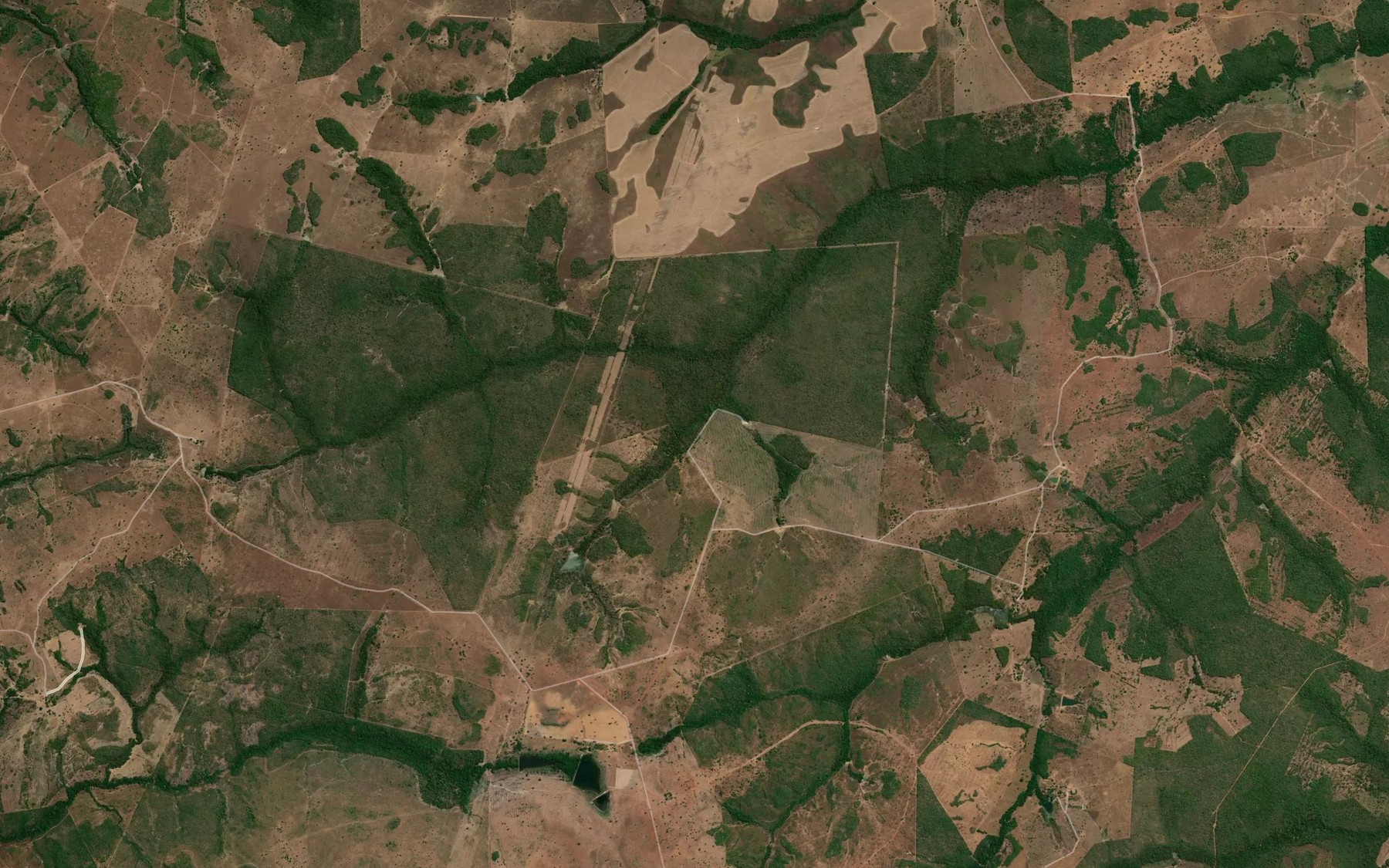 Satellite map of the Corrego Chupe