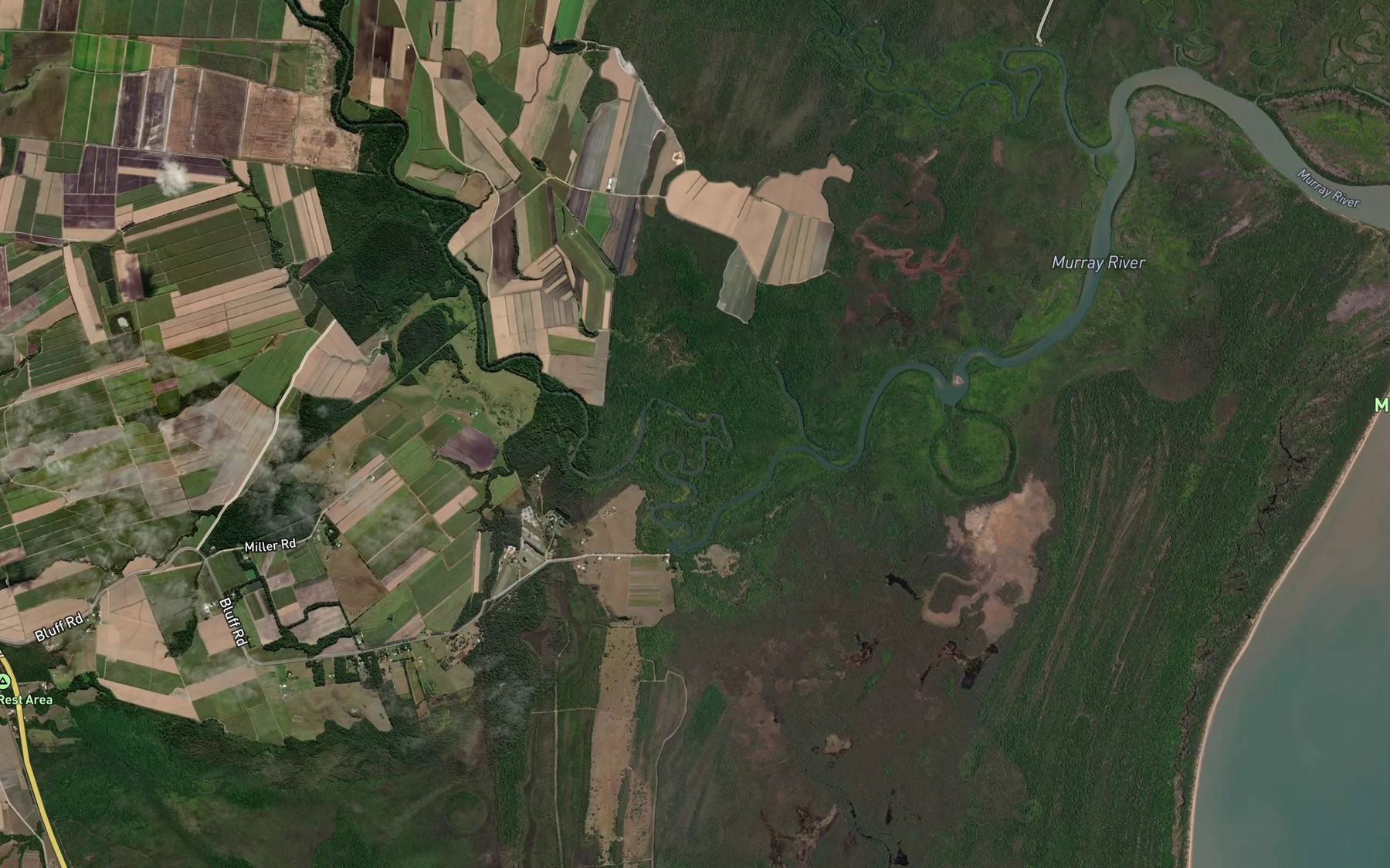 Satellite map of the Deep Creek