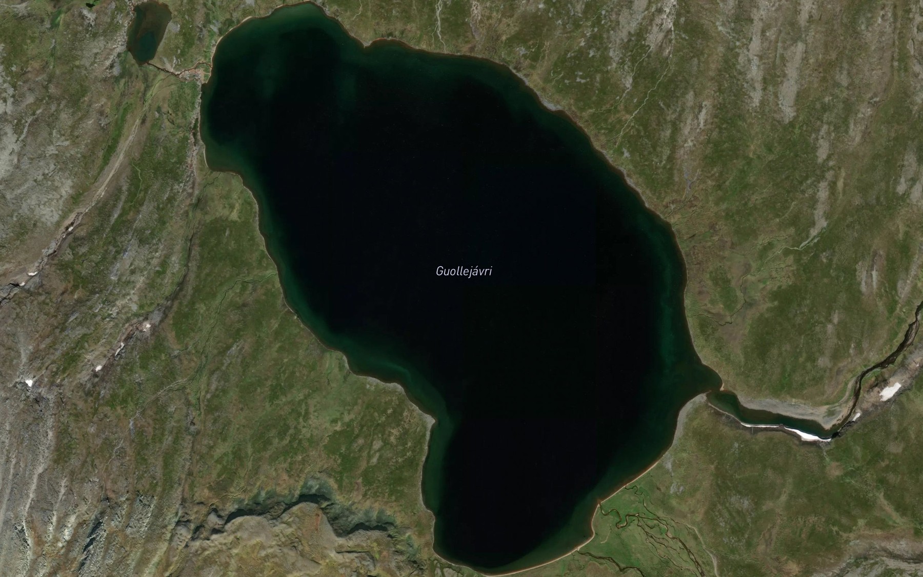 Satellite map of the Guollejavri