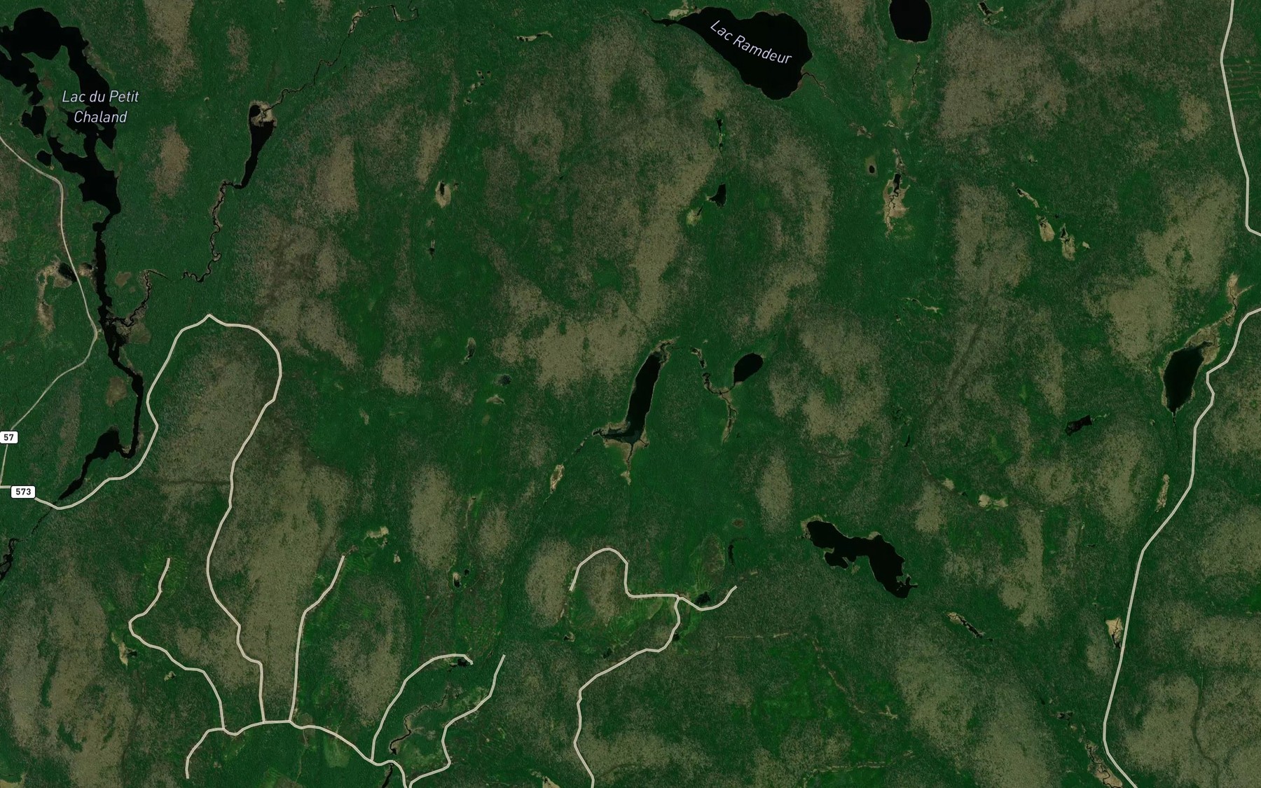 Satellite map of the Lac Bromo