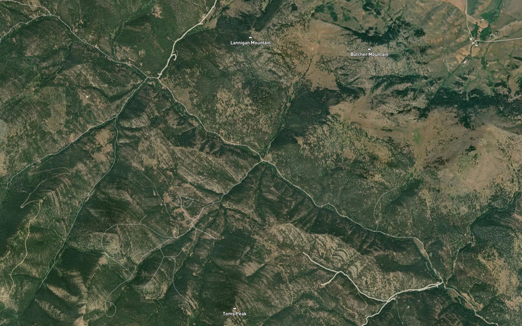 Satellite map of the French Creek