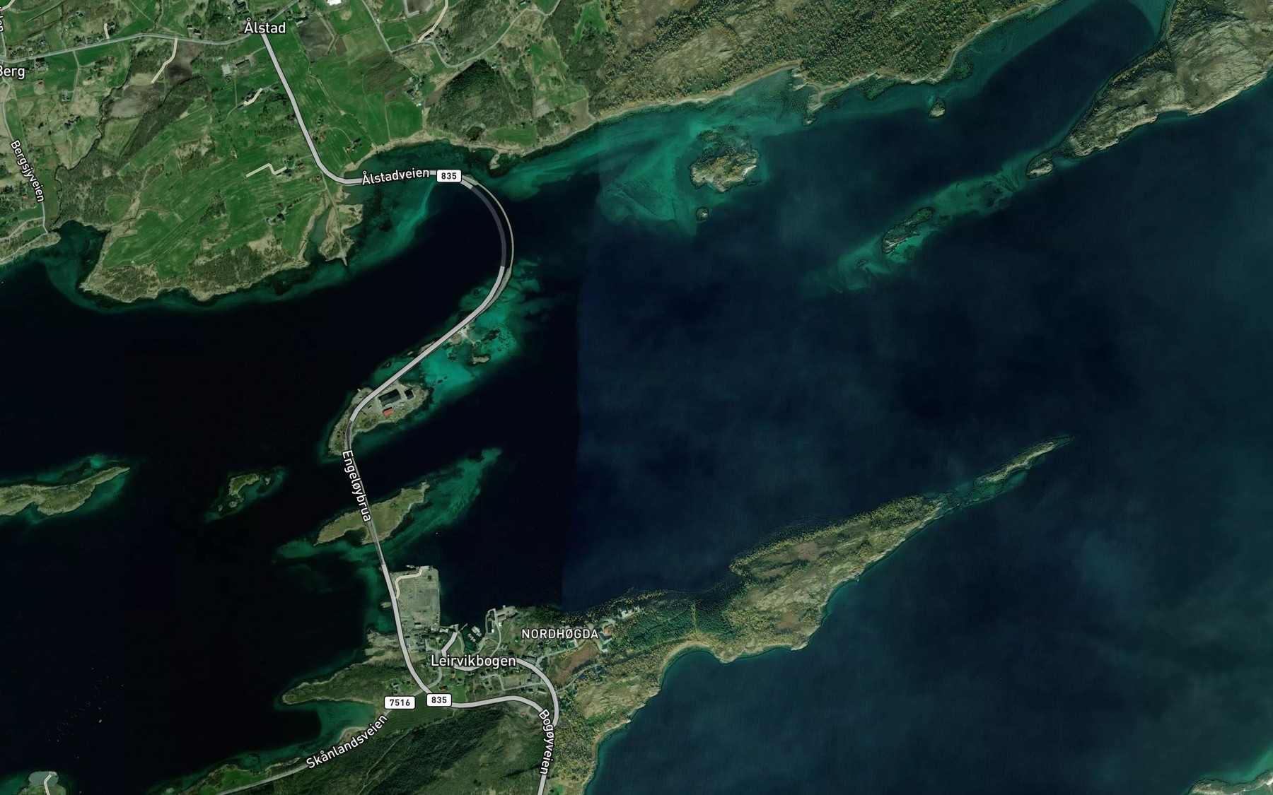 Satellite map of the Lysgrunnen