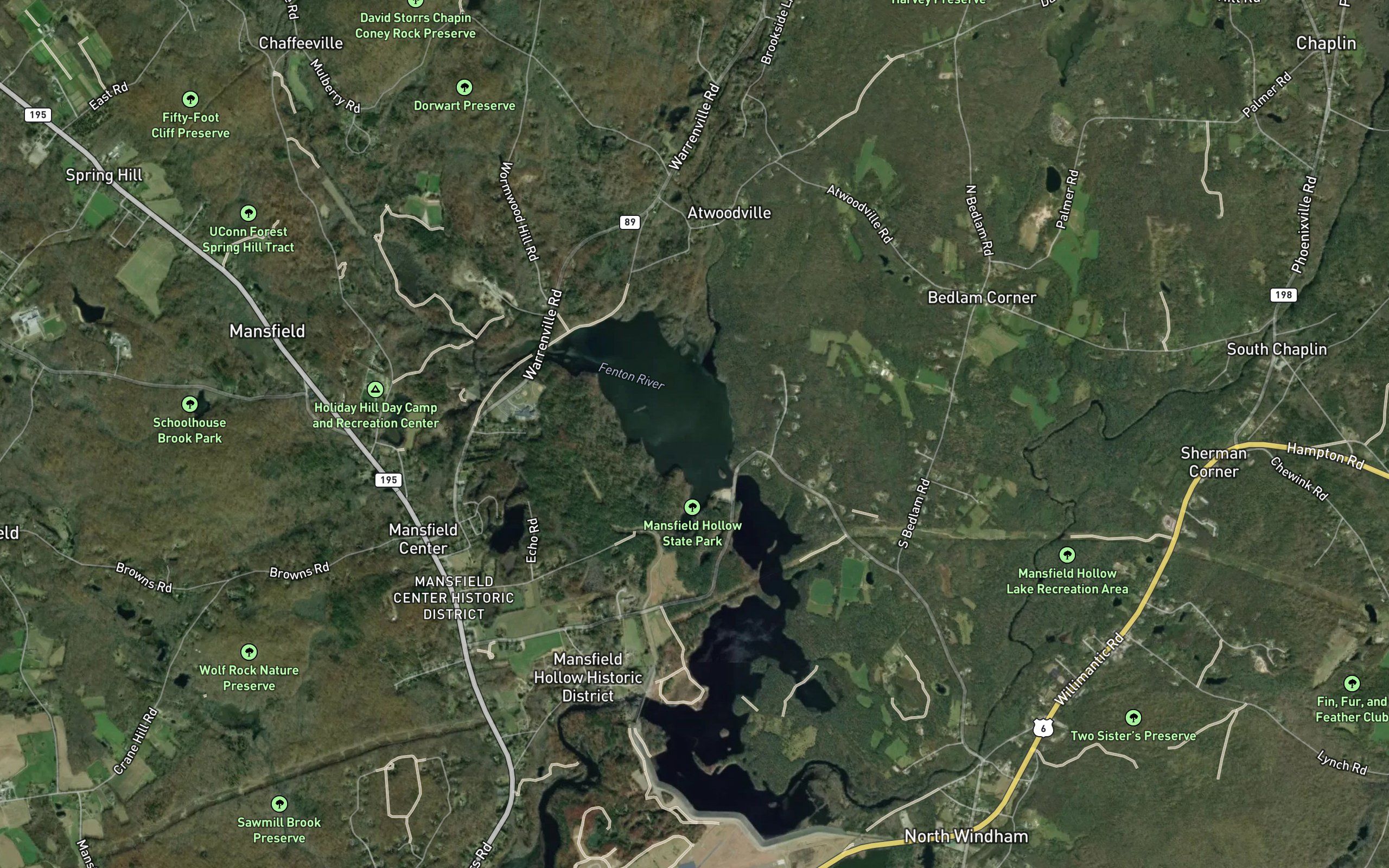 Mansfield Hollow Lake