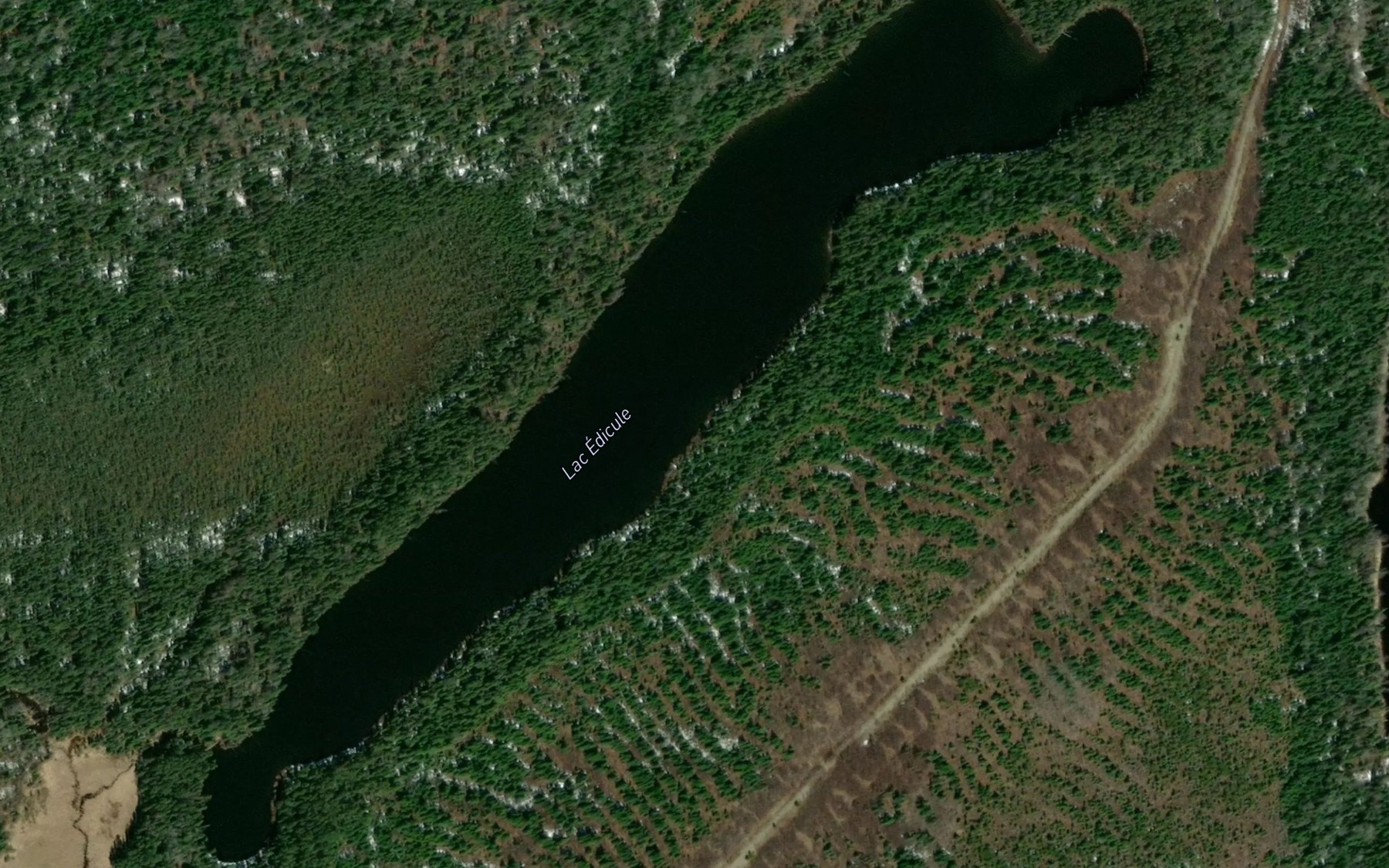 Satellite map of the Lac Edicule