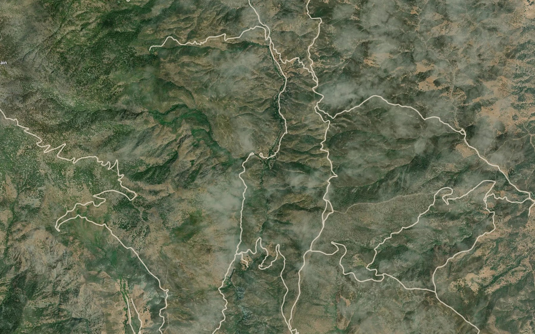 Satellite map of the Goulding Creek