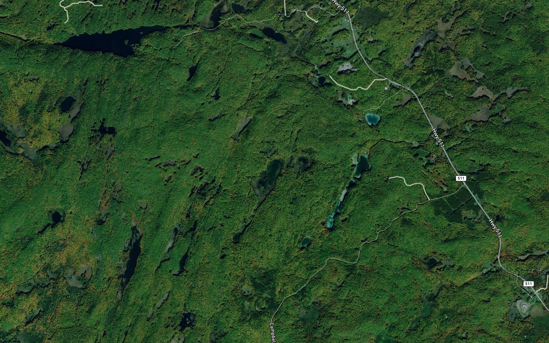 Satellite map of the Nichols Lake