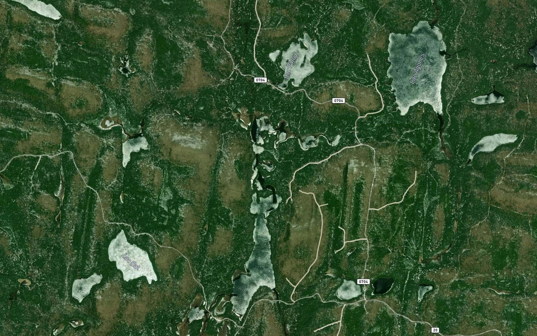 Satellite map of the Lac Delat