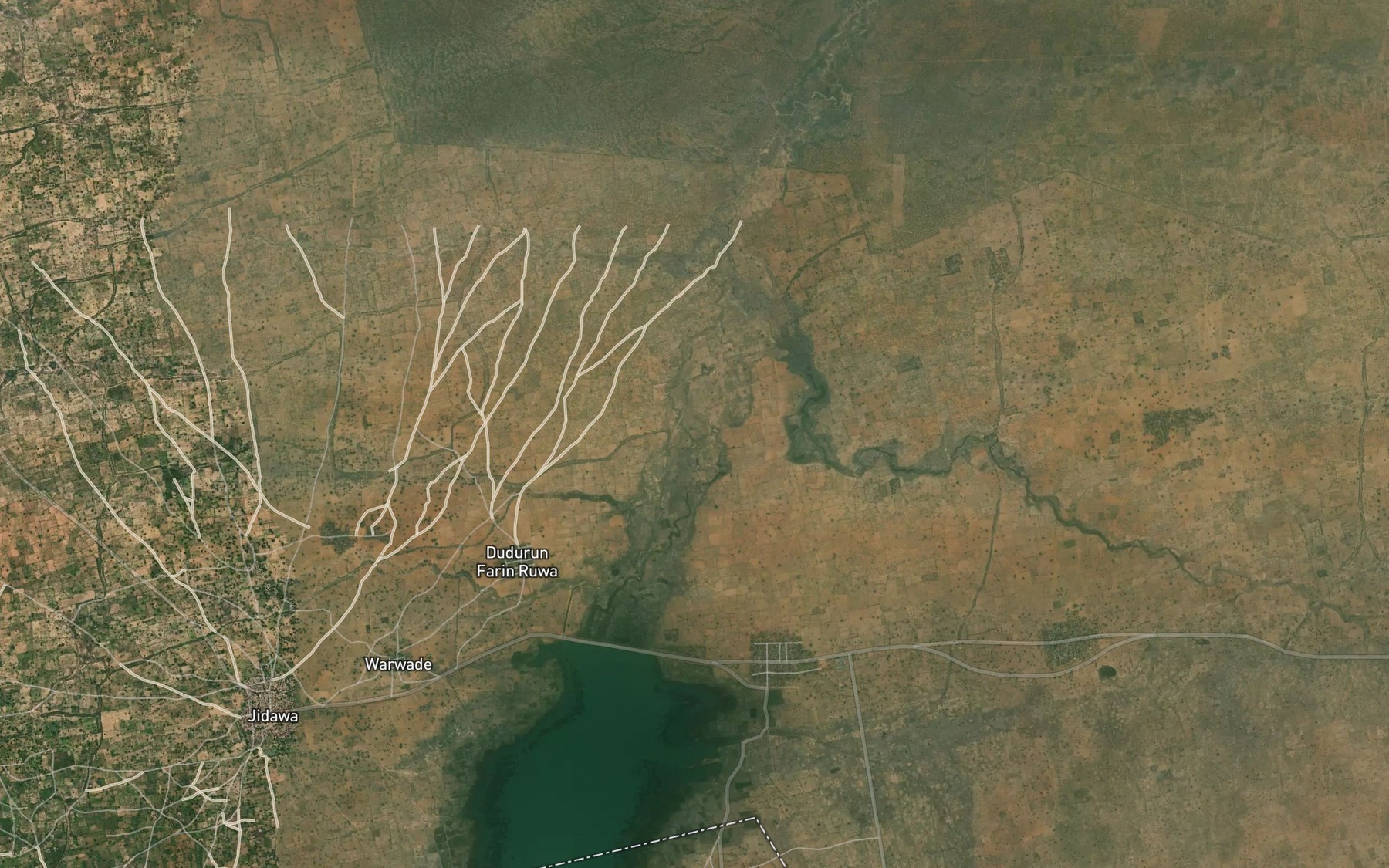 Satellite map of the Dudurun Warwade